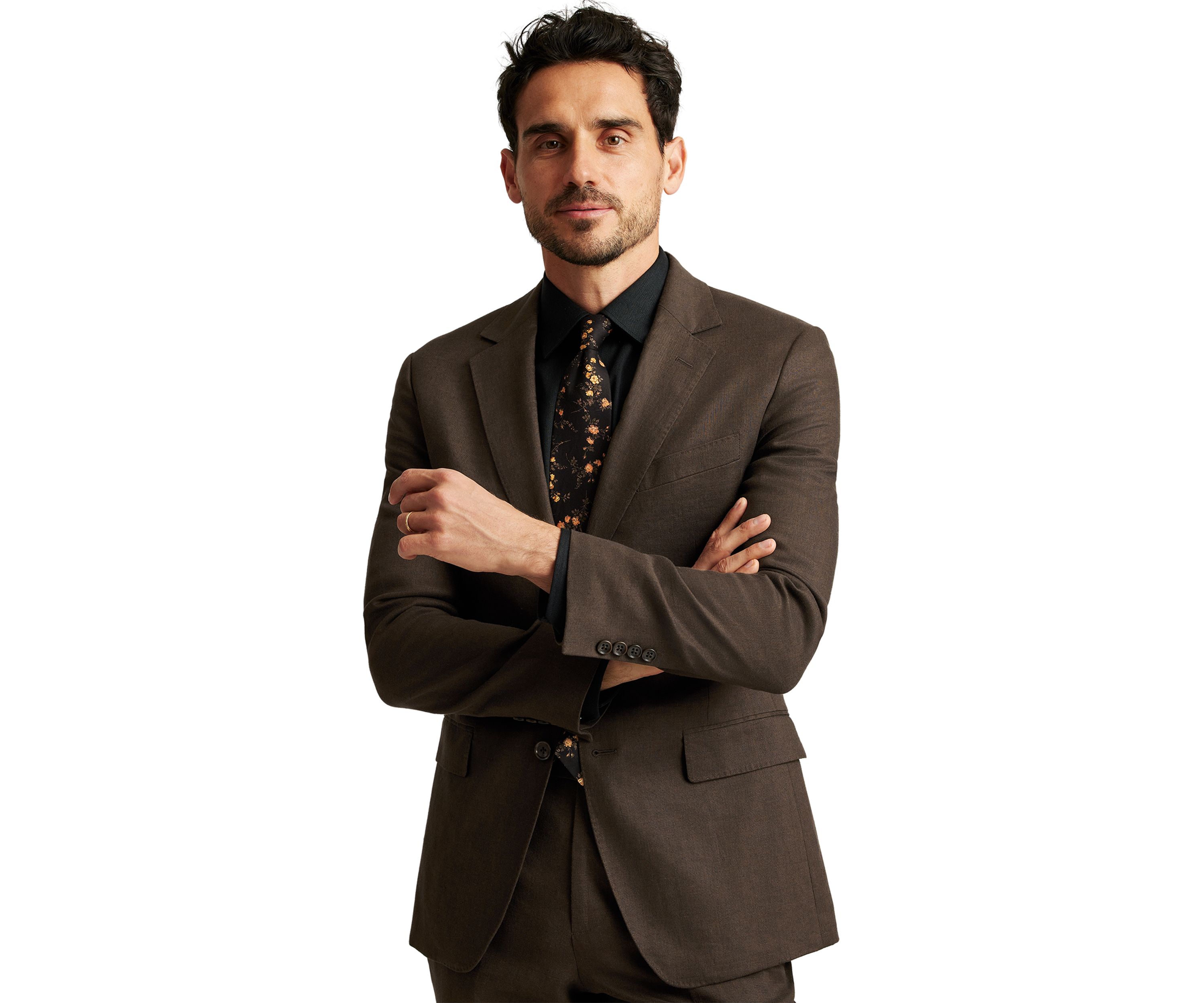 Mens Stretch Linen Suit Jacket