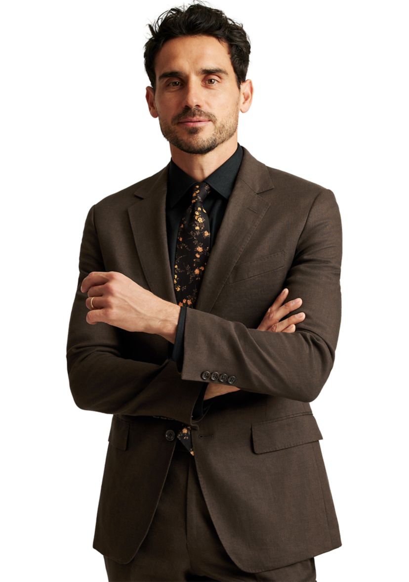 Mens Stretch Linen Suit Jacket