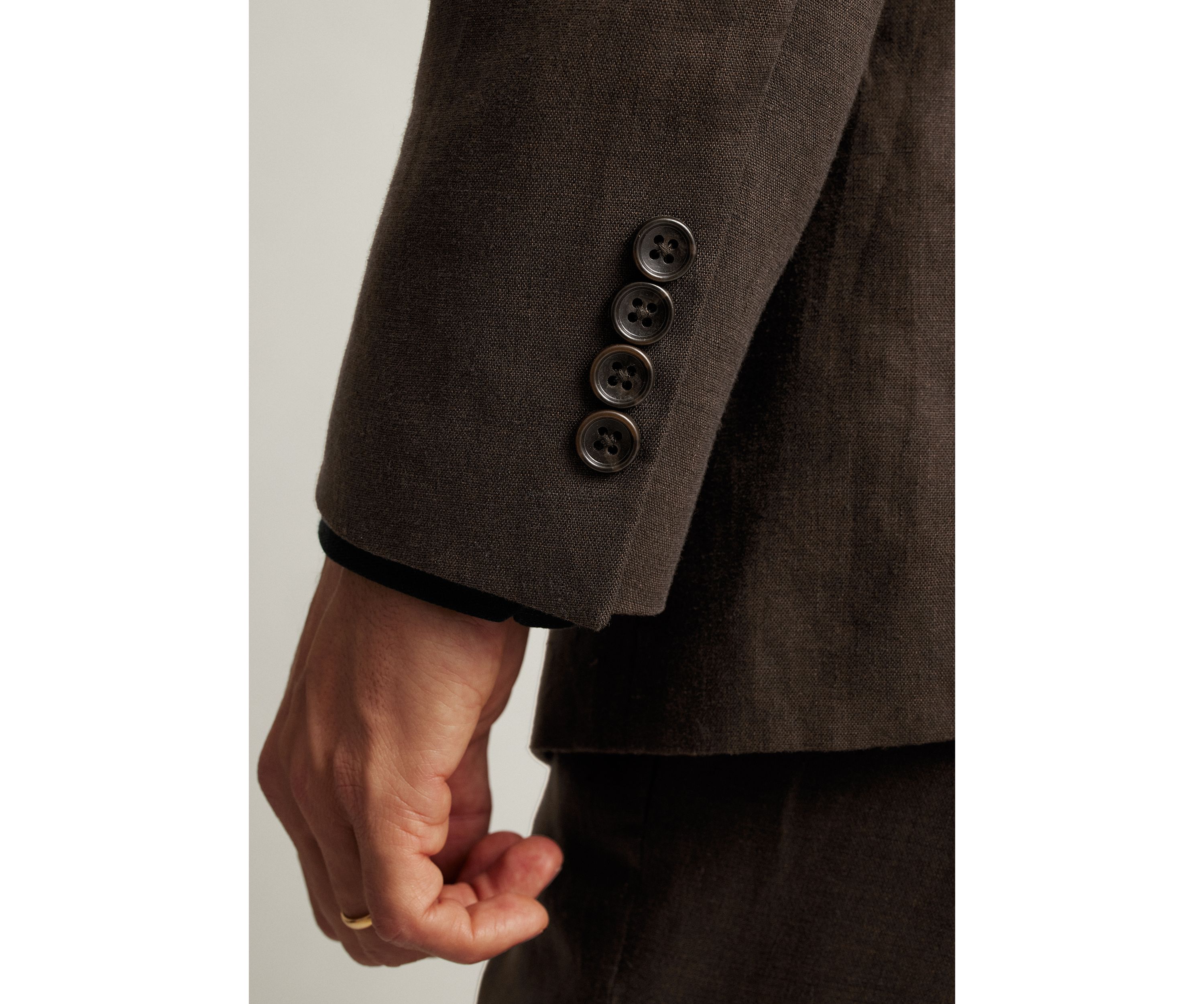 Mens Stretch Linen Suit Jacket