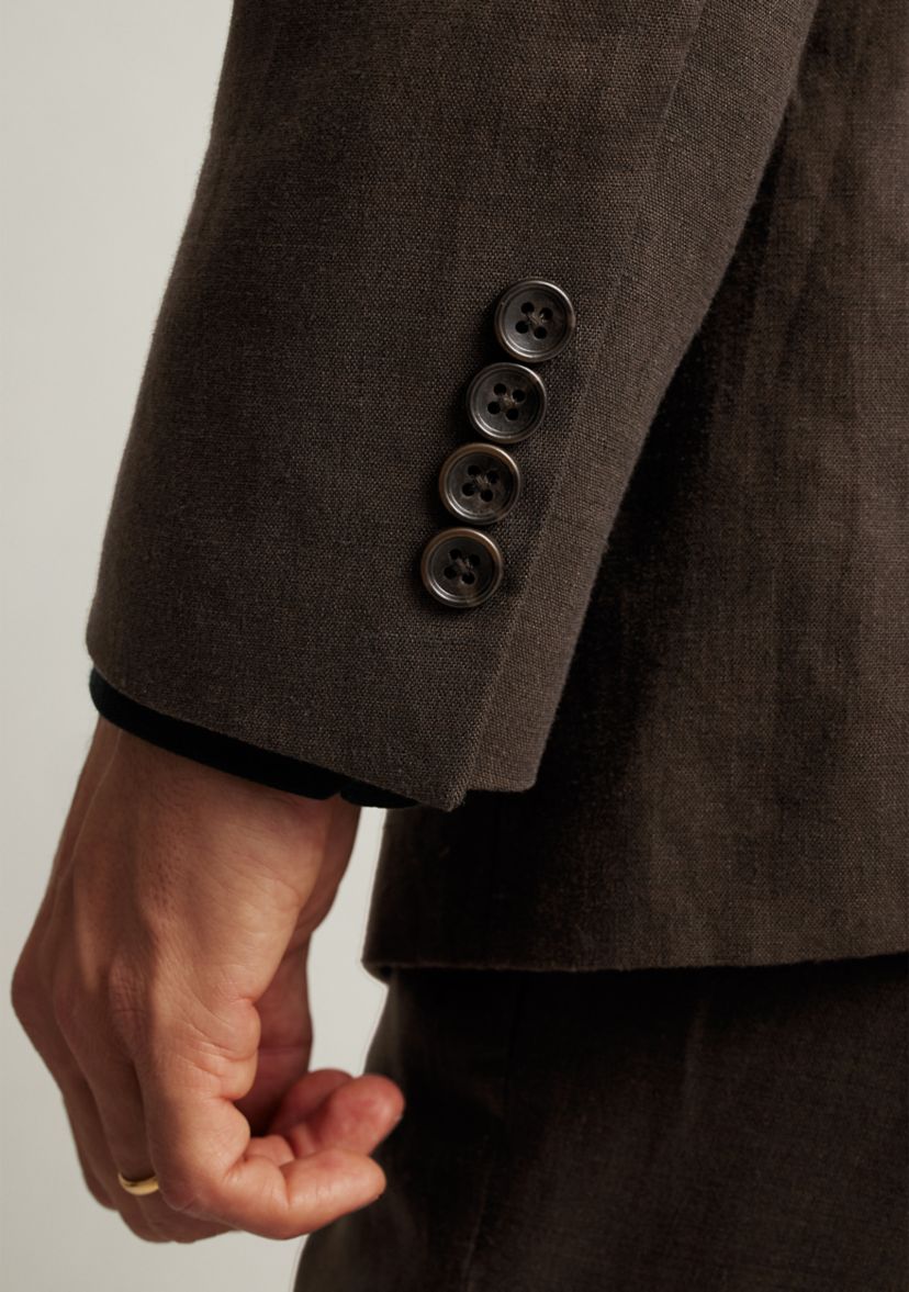 Mens Stretch Linen Suit Jacket