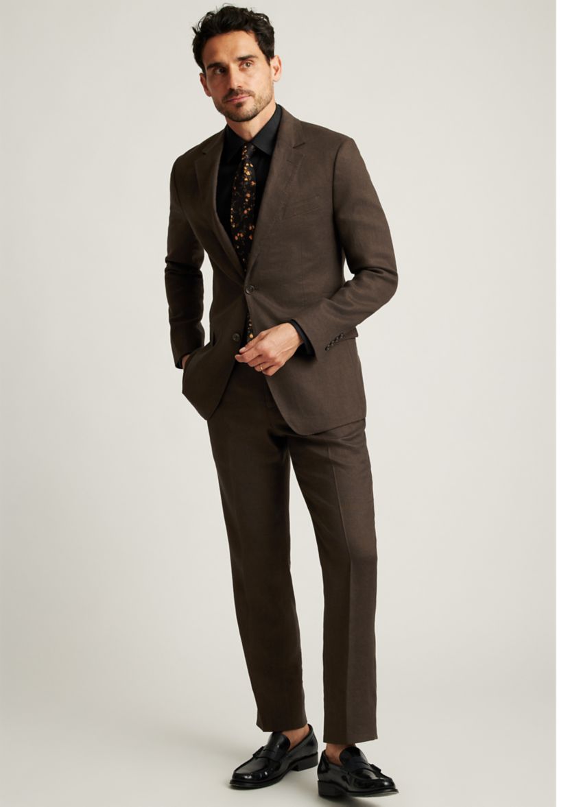 Mens Stretch Linen Suit Jacket