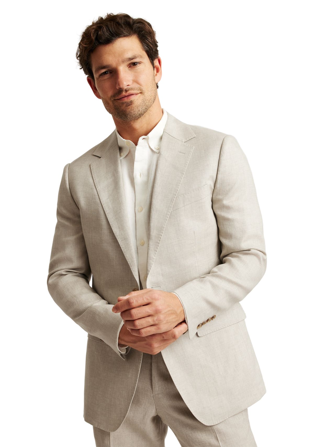 Mens Stretch Linen Suit Jacket