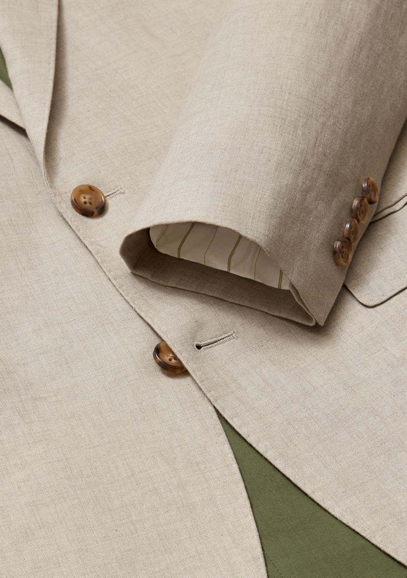 Mens Stretch Linen Suit Jacket