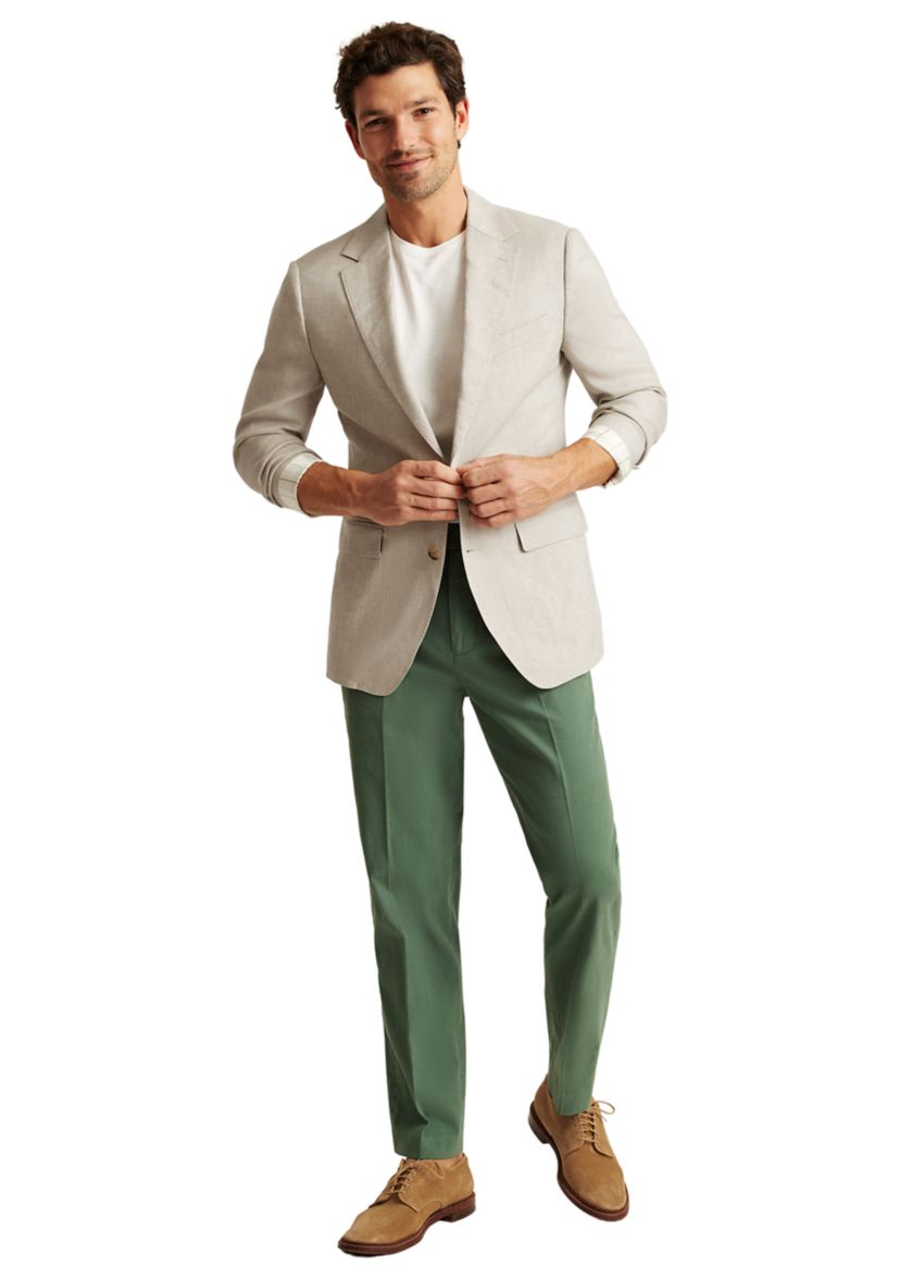 Mens Stretch Linen Suit Jacket