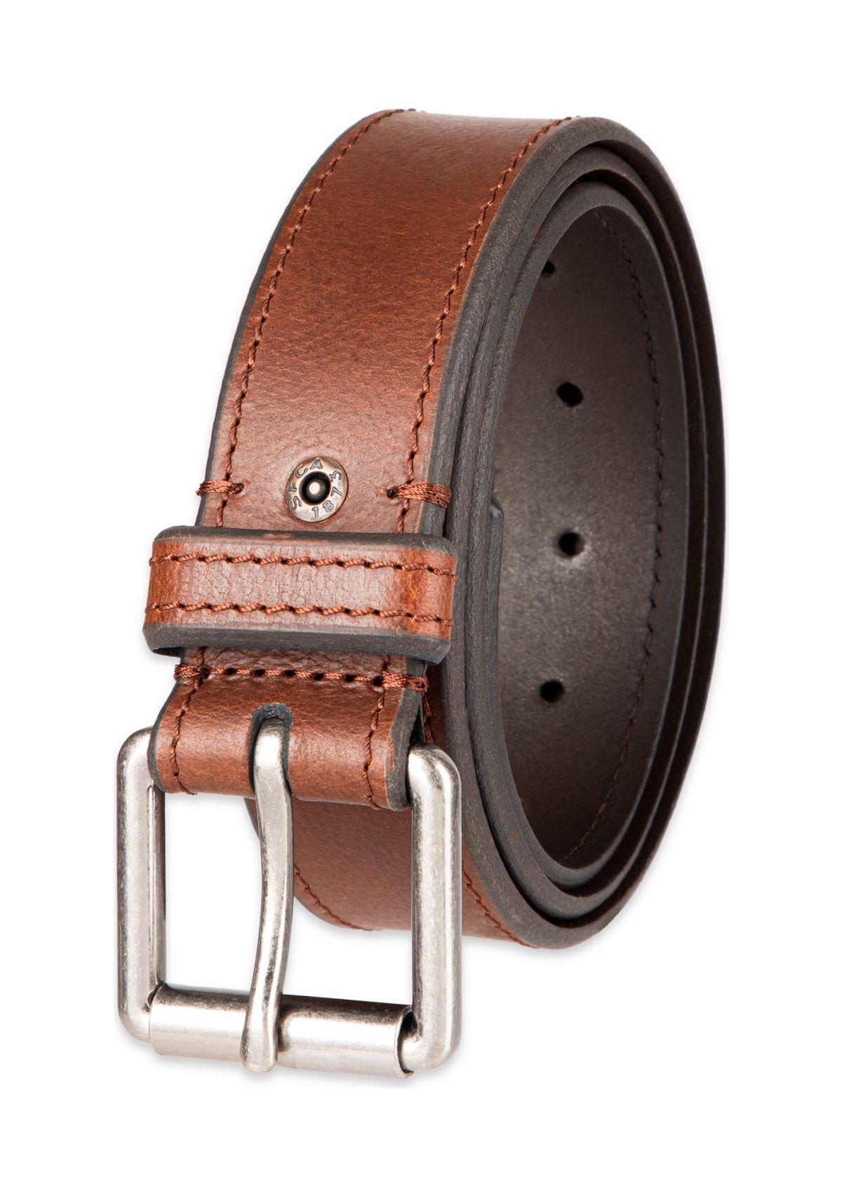 Casual Leather Roller Buckle Belt