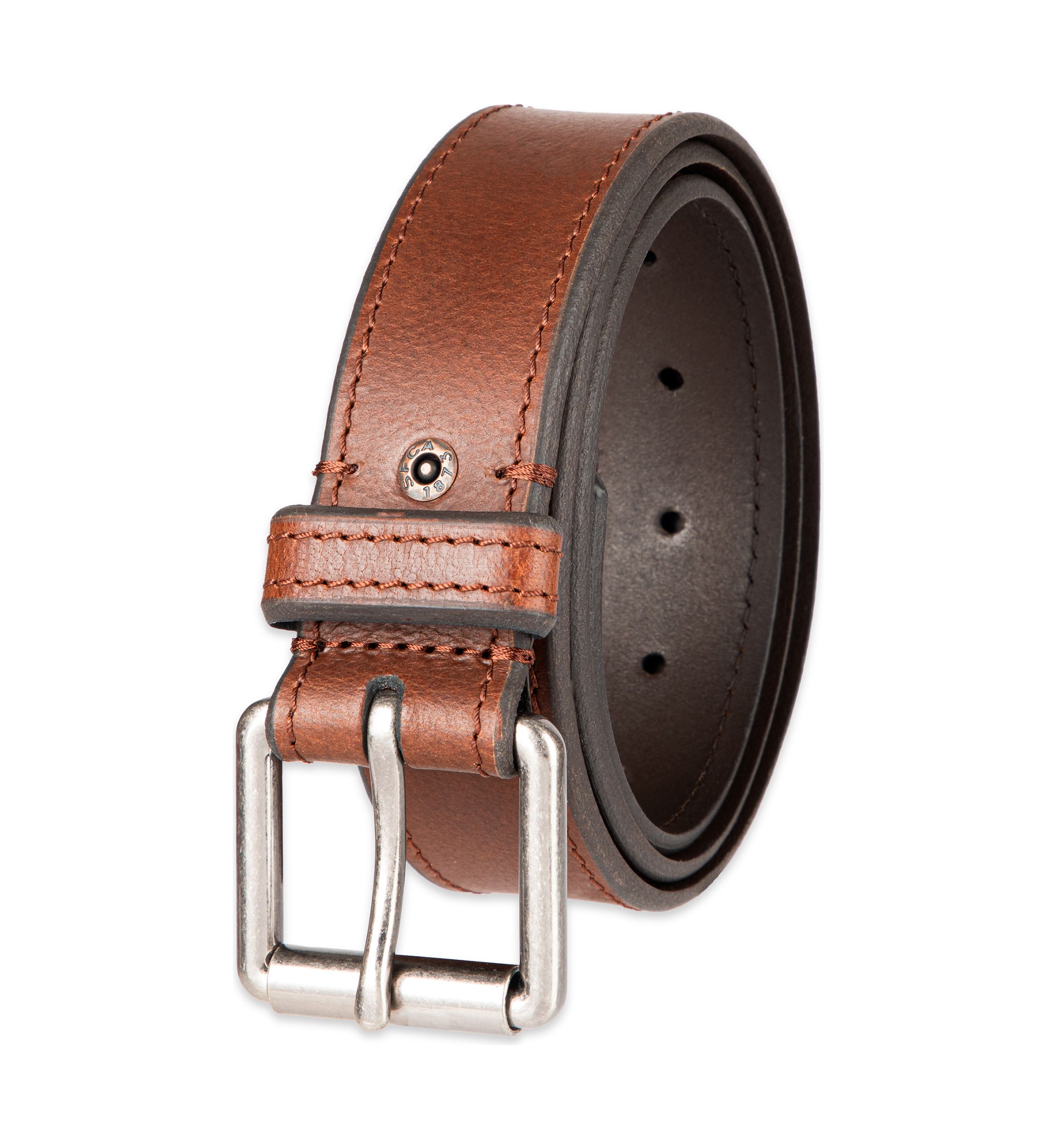 Casual Leather Roller Buckle Belt
