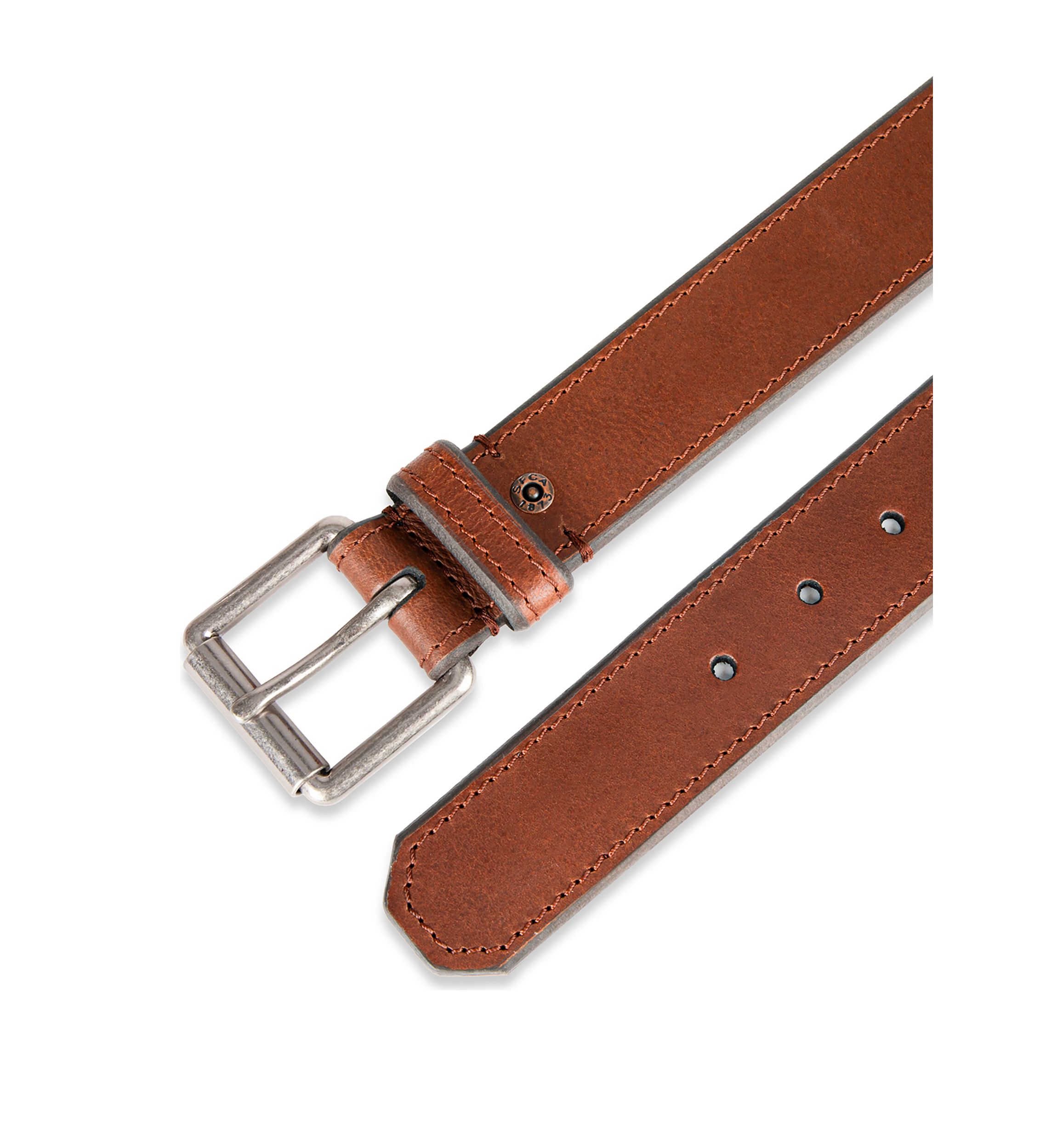 Casual Leather Roller Buckle Belt