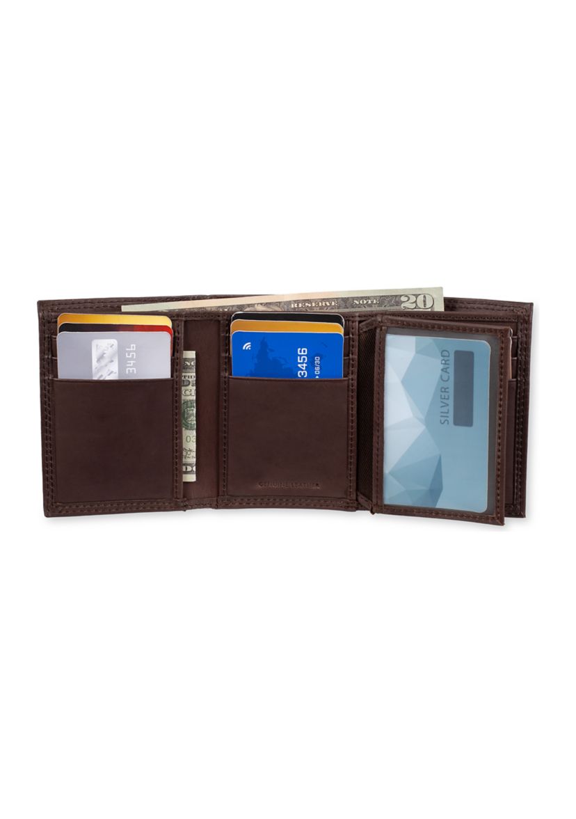 RFID Extra Capacity Trifold Wallet