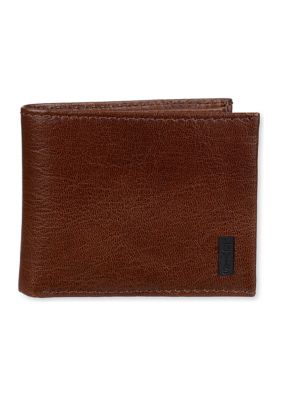 Fossil Brown San Francisco Giants Leather Derrick Front Pocket Bifold Wallet