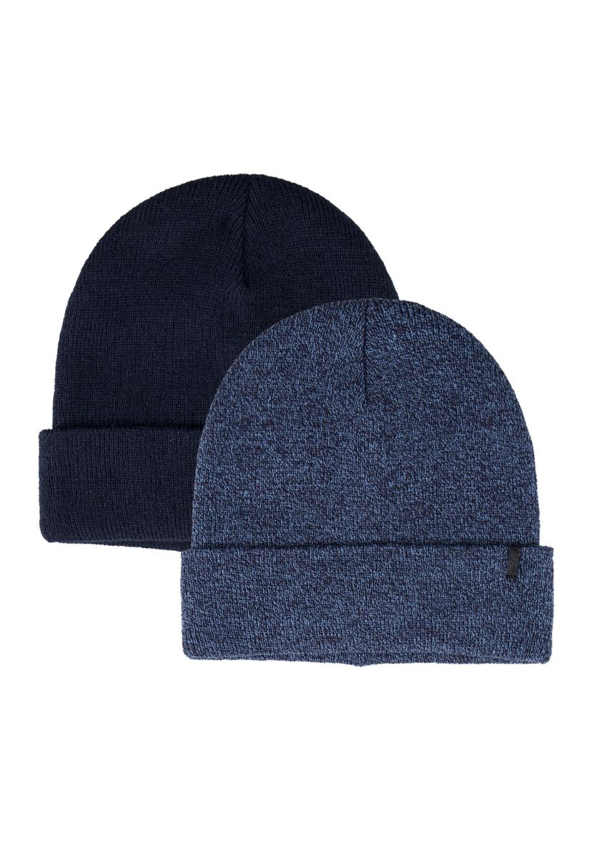 Cuffed Beanie Hats - 2 Pack