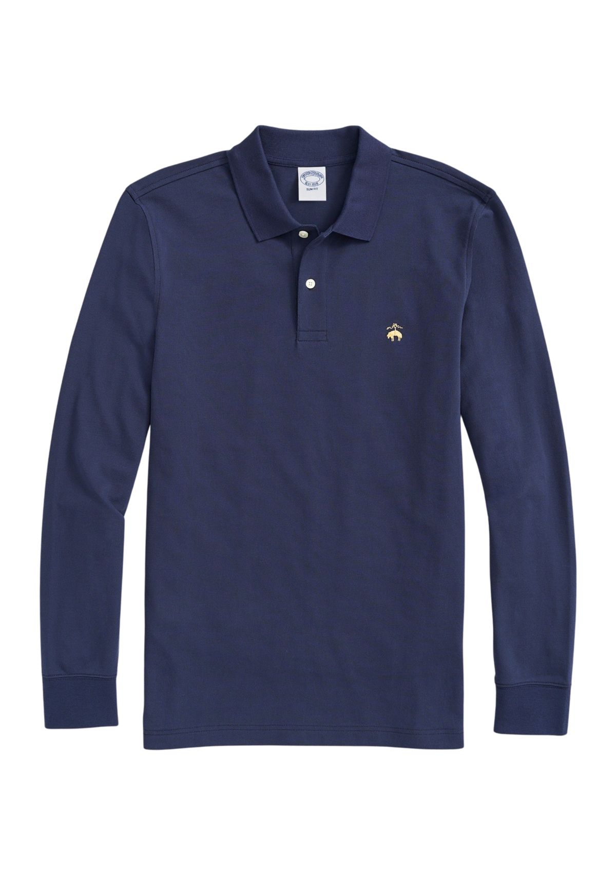 Mens Golden Fleece® Slim Fit Stretch Supima® Long Sleeve Polo Shirt 