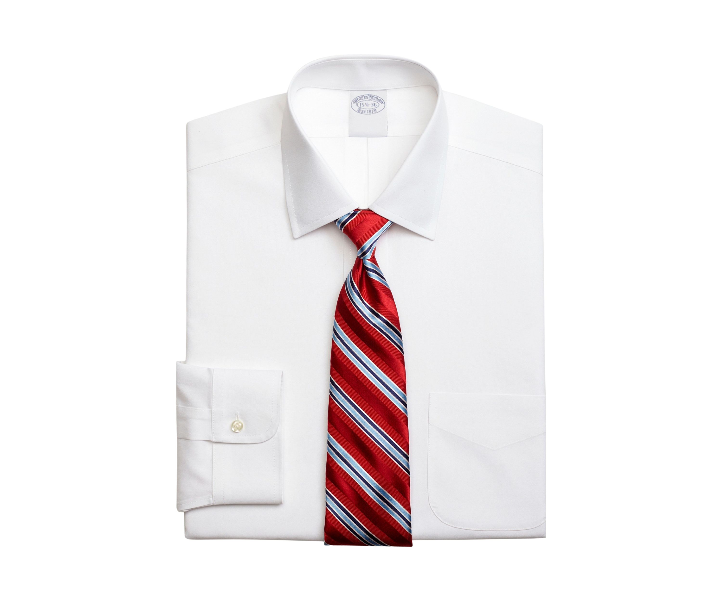 Mens Stretch Supima Cotton Non-Iron Pinpoint Oxford Ainsley Collar Dress Shirt