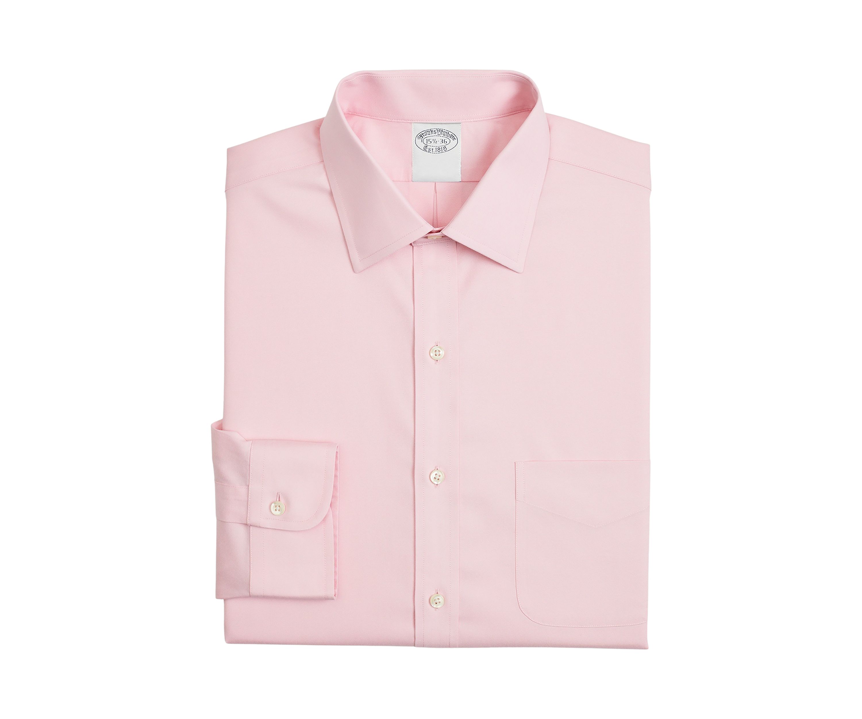 Mens Stretch Supima® Cotton Non Iron Pinpoint Oxford Button Down Collar Dress Shirt