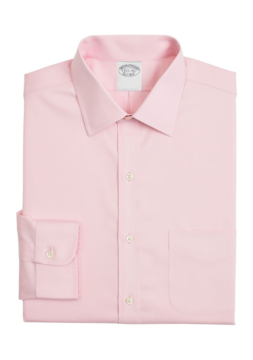 Mens Stretch Supima® Cotton Non Iron Pinpoint Oxford Button Down Collar Dress Shirt