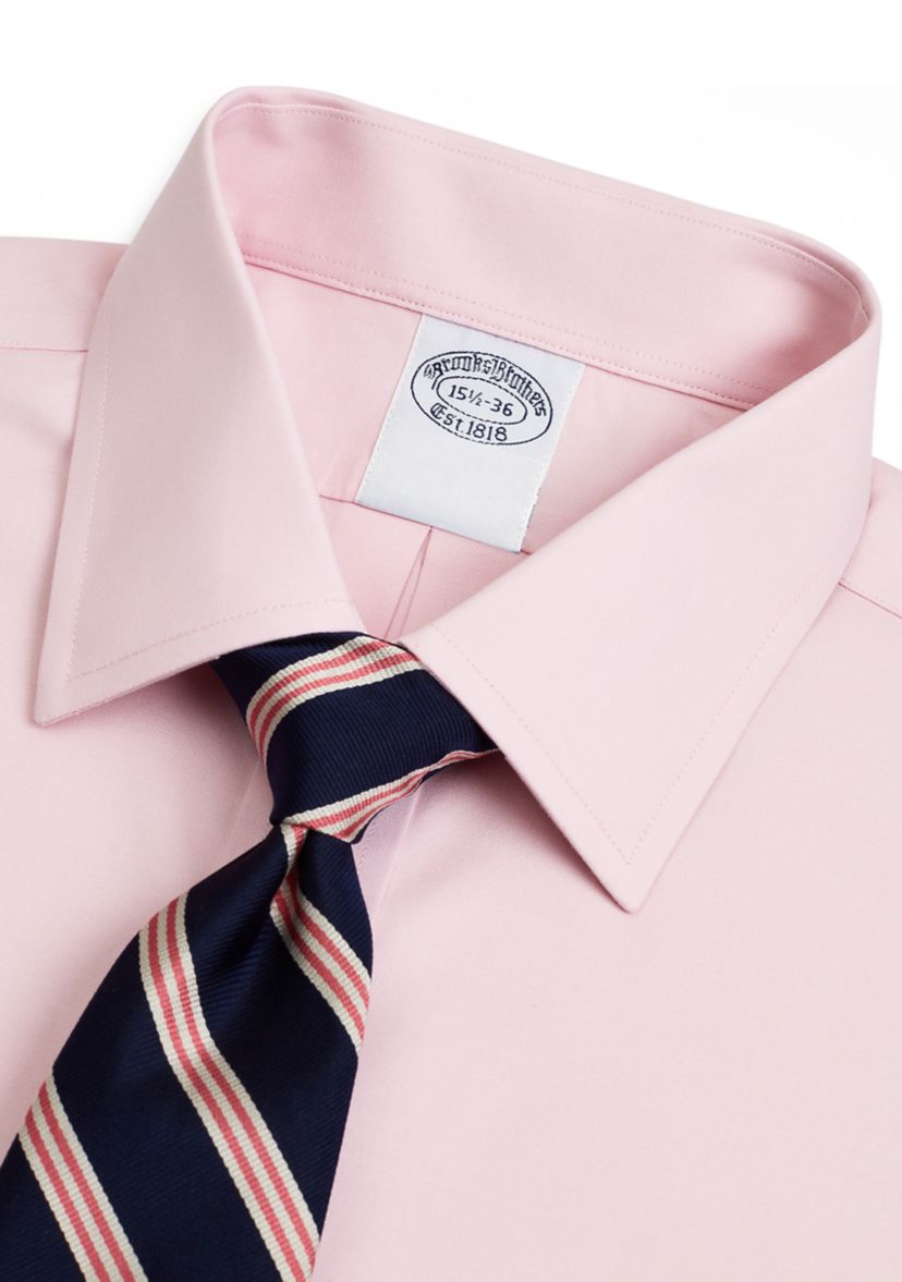 Mens Stretch Supima® Cotton Non Iron Pinpoint Oxford Button Down Collar Dress Shirt