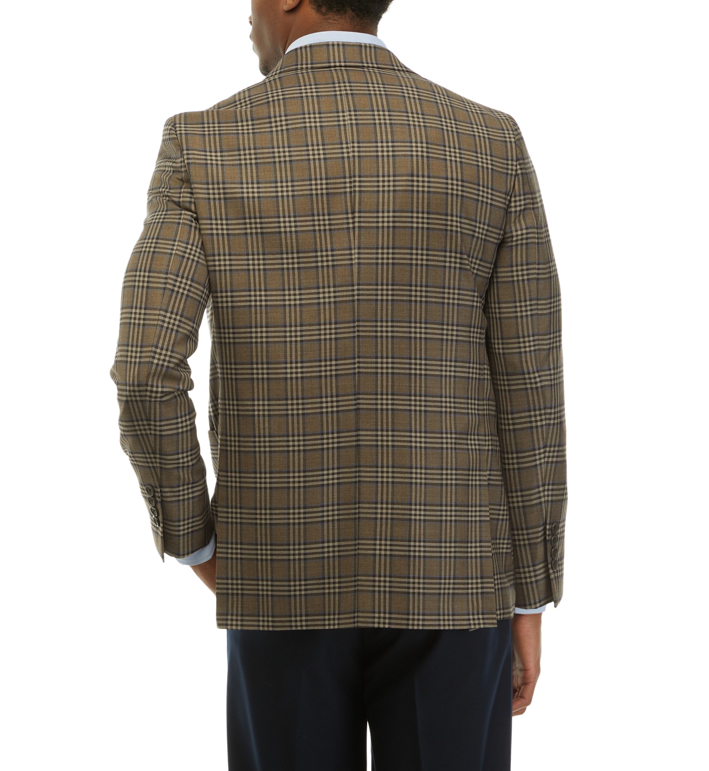 Mens Classic Plaid Sport Coat