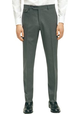 Brooks Brothers Men's Slim Fit Wool Hopsack Trousers