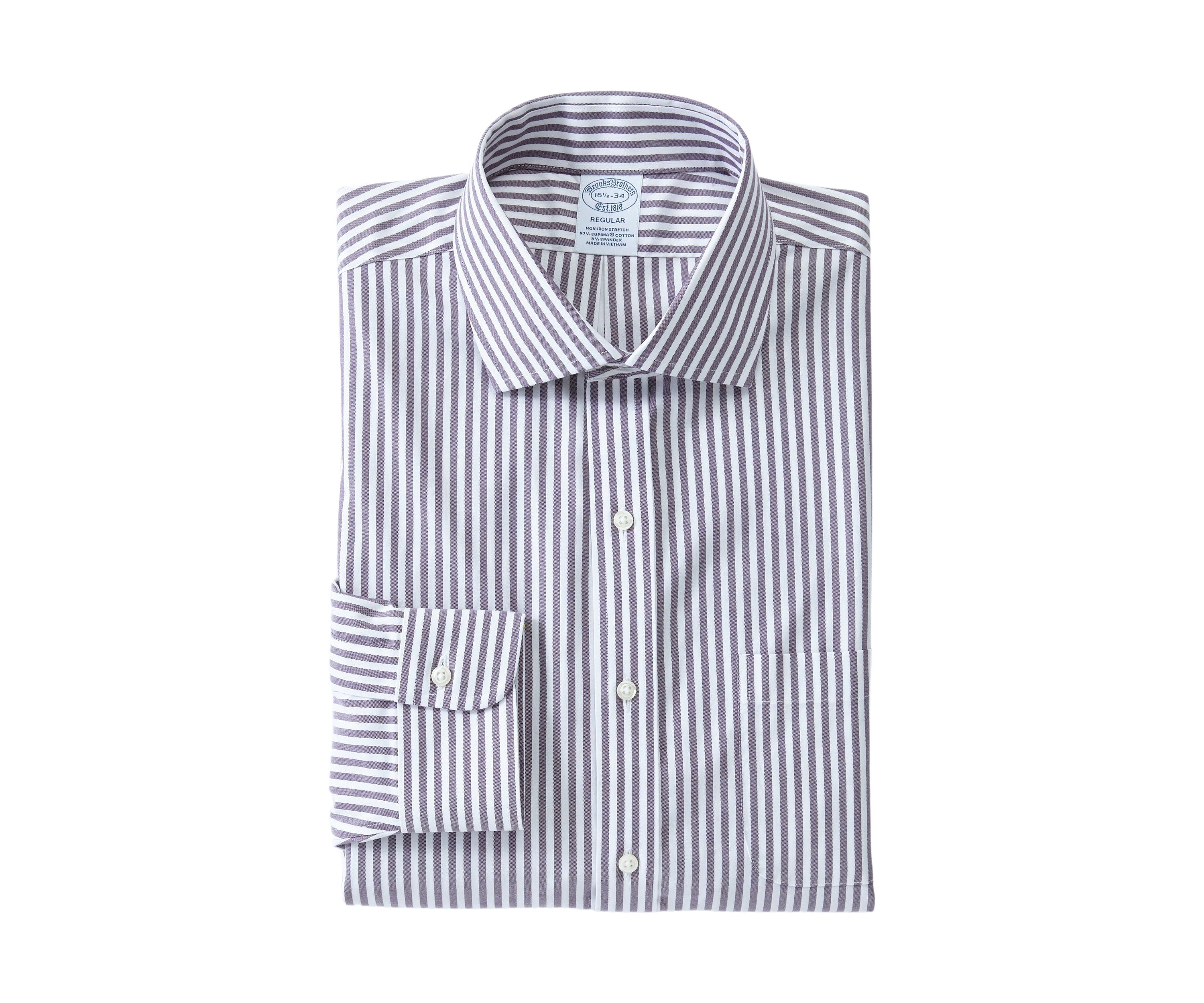 Mens Regular Fit Striped Shirt