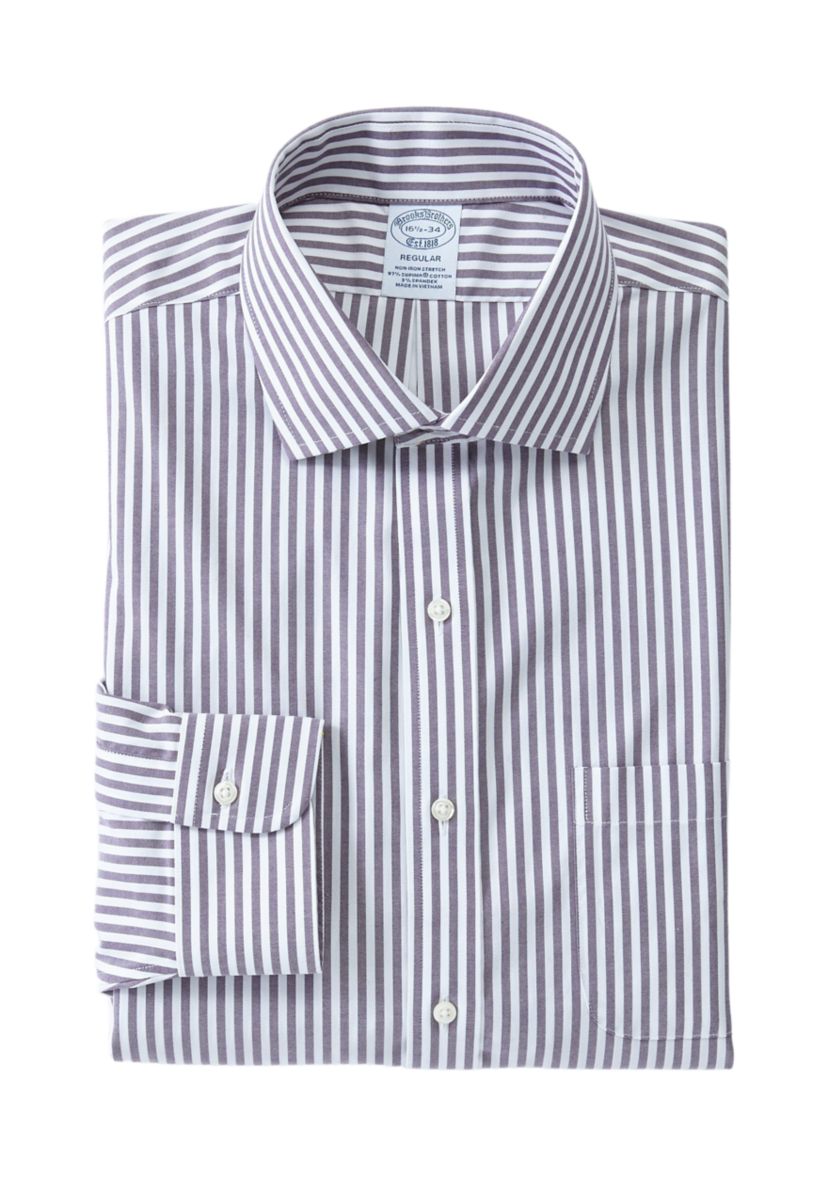 Mens Regular Fit Striped Shirt