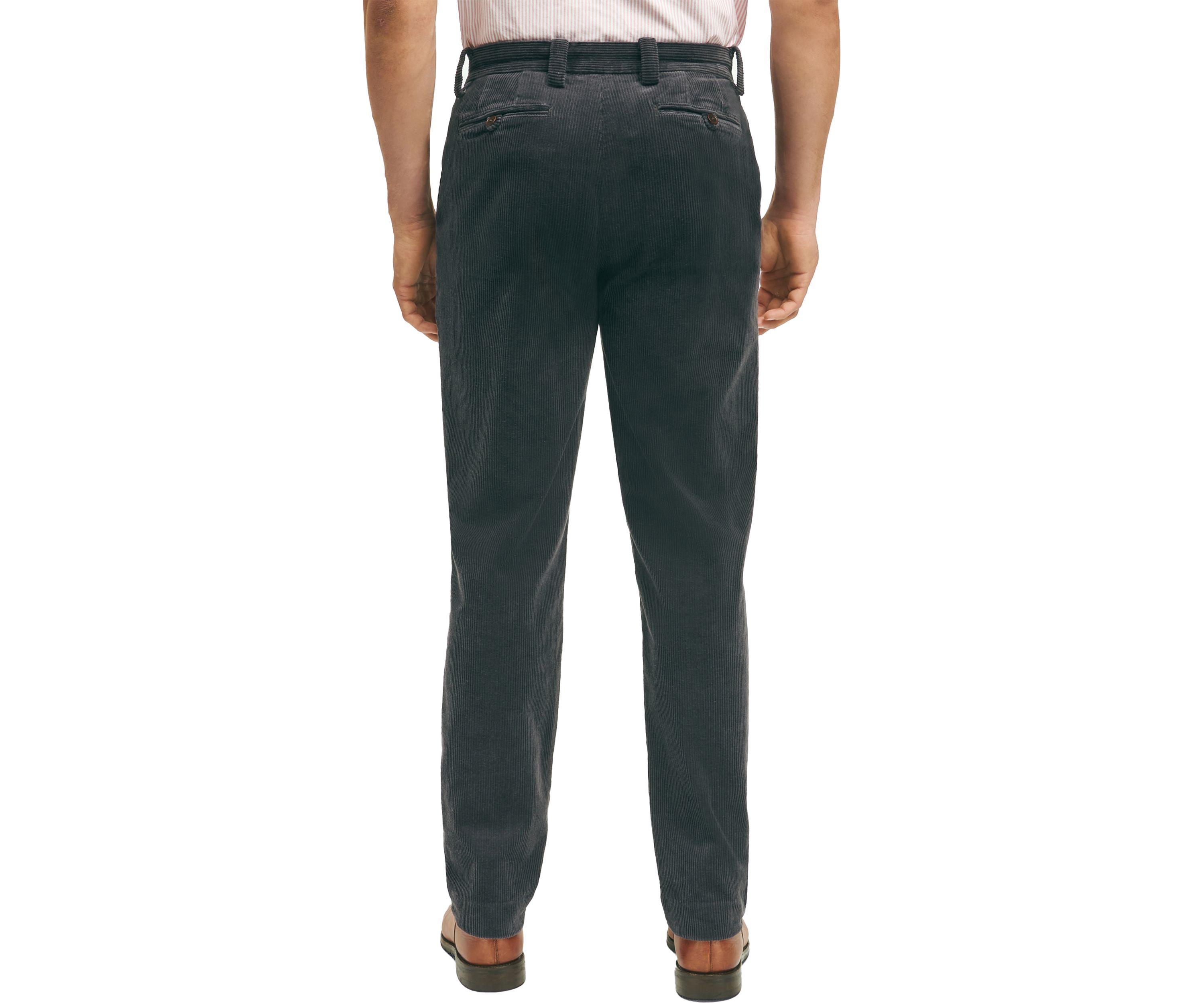 Mens Slim Fit Cotton Wide Wale Corduroy Pants