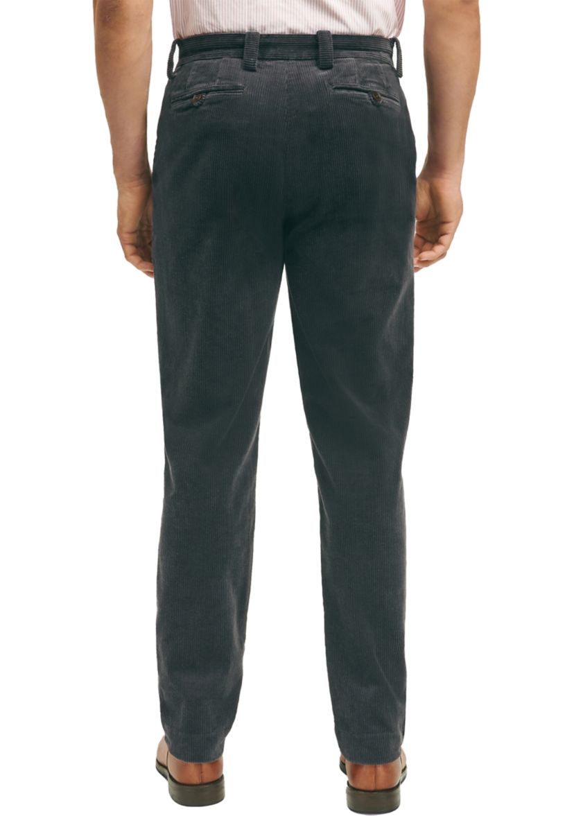 Mens Slim Fit Cotton Wide Wale Corduroy Pants
