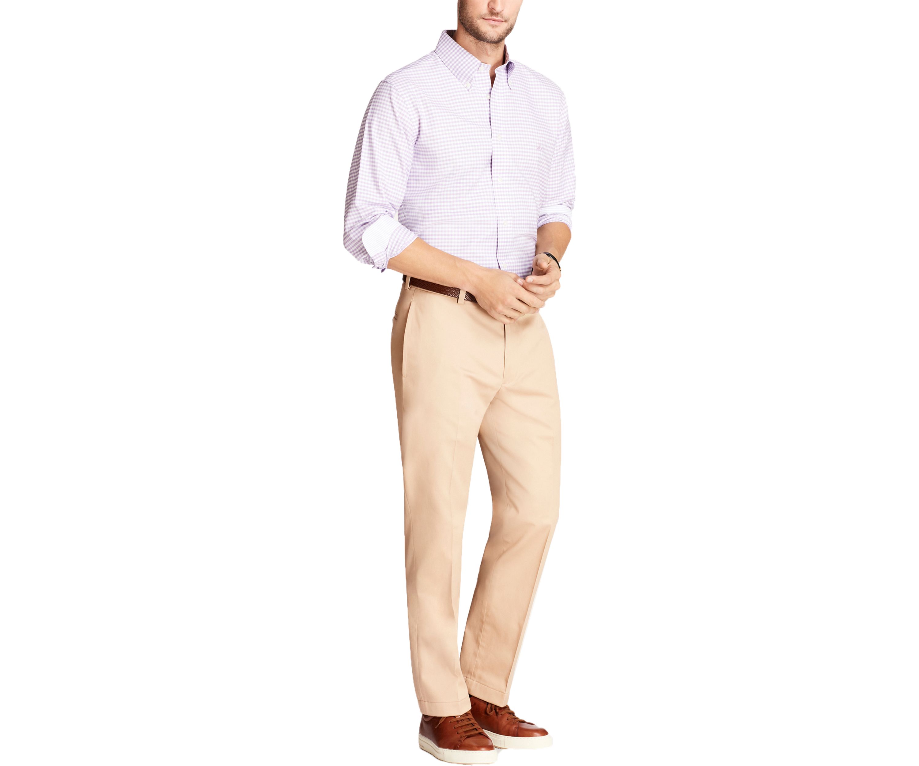 Mens Regular Fit Stretch Cotton Advantage Chino Pants