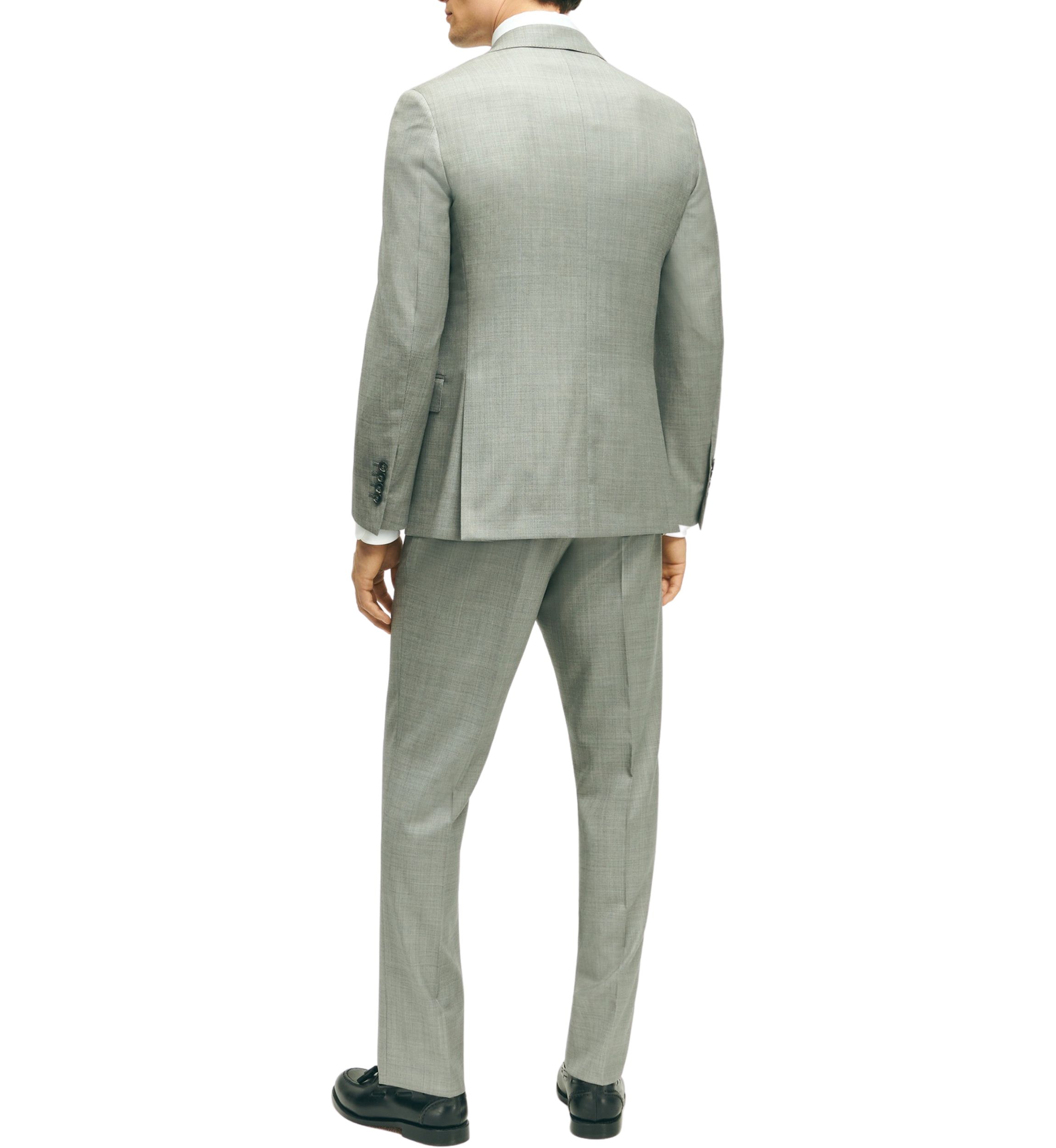 Mens Classic Fit Wool Sharkskin 1818 Suit
