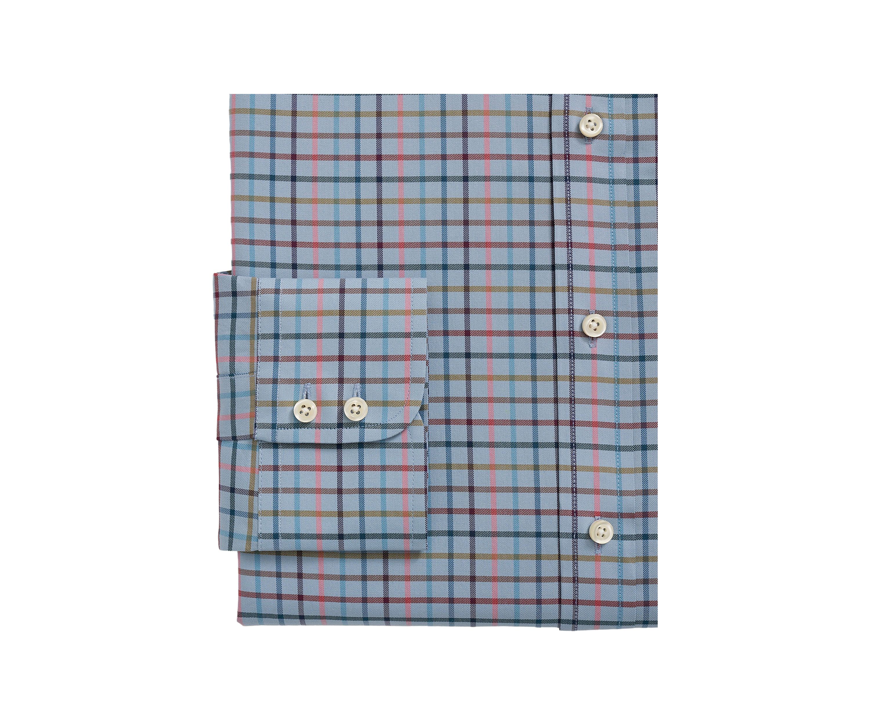 Mens X Thomas Mason Cotton Twill Londoner Collar Checked Dress Shirt