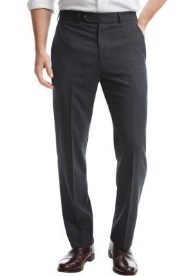 Brooks Brothers Men's Explorer Collection Classic Fit Suit Pants, Grey, 42 x 32