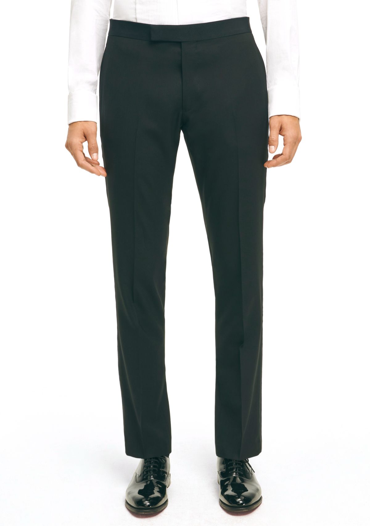 Mens Explorer Collection Classic Fit Wool Tuxedo Pants