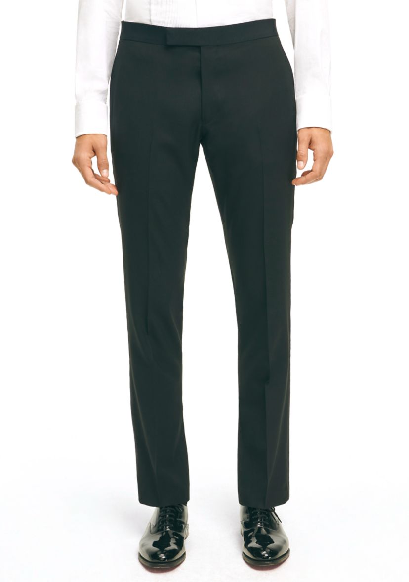 Mens Explorer Collection Classic Fit Wool Tuxedo Pants