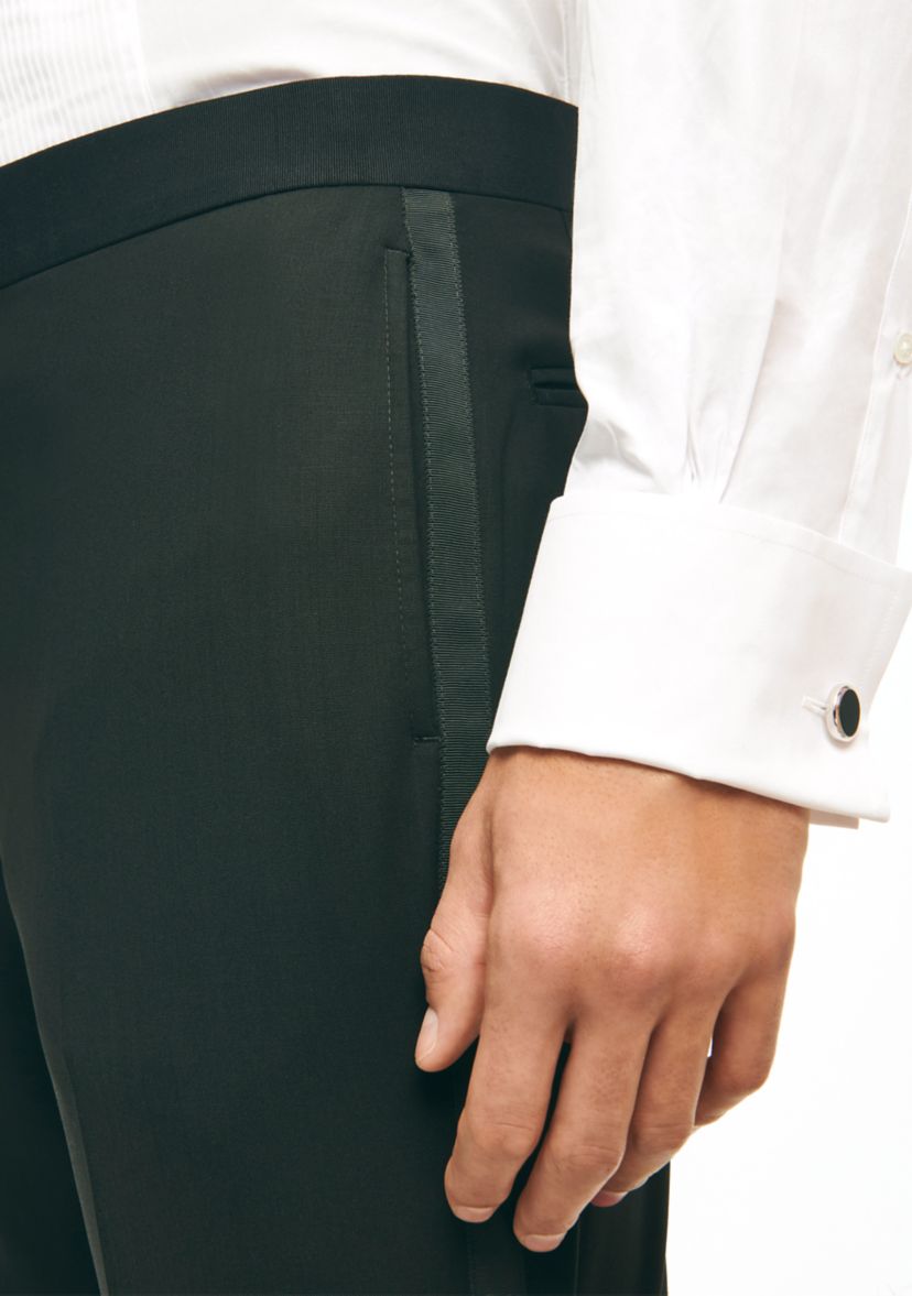 Mens Explorer Collection Classic Fit Wool Tuxedo Pants