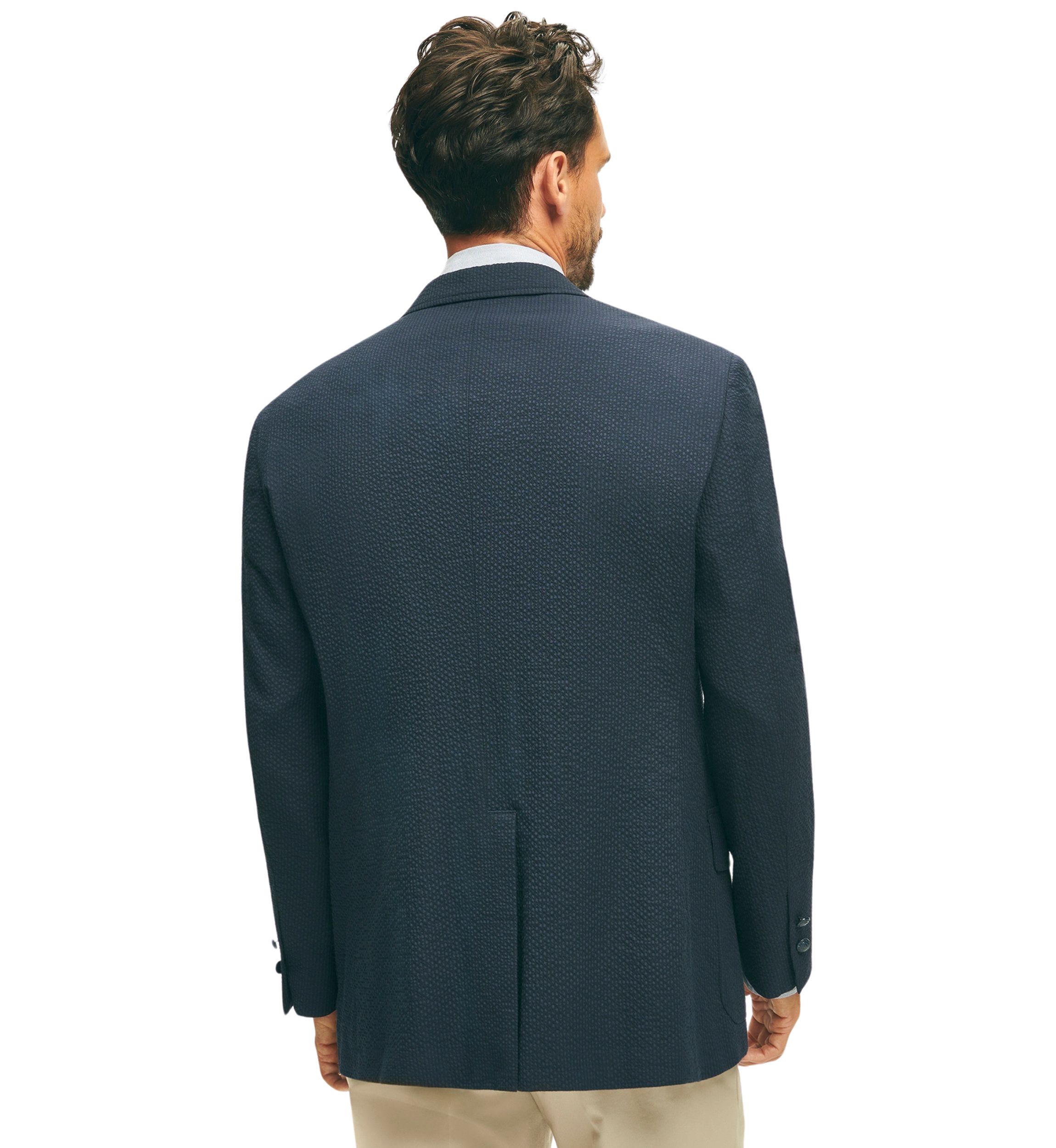 The Sack Blazer in Seersucker Fun Stripe