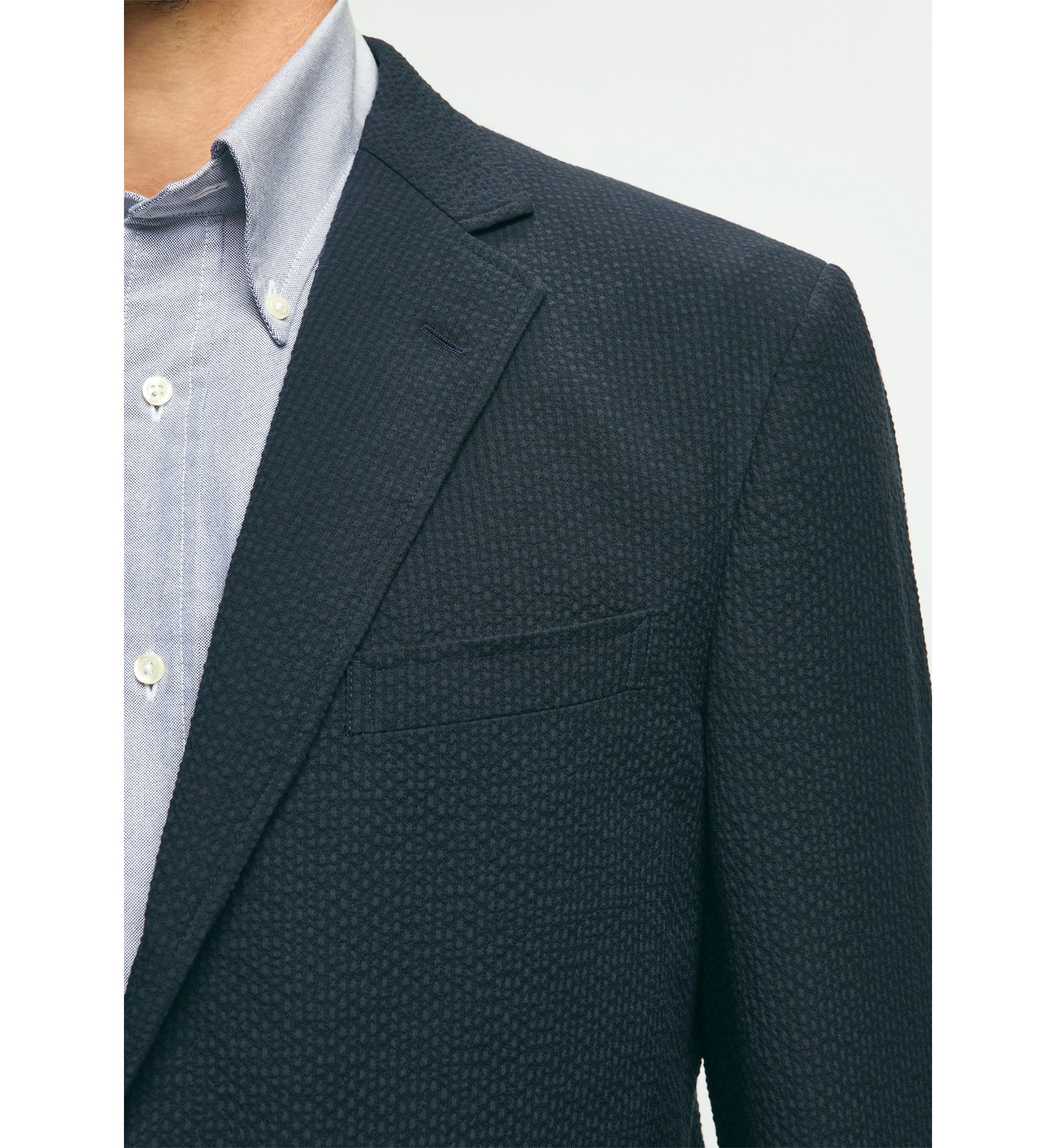 The Sack Blazer in Seersucker Fun Stripe
