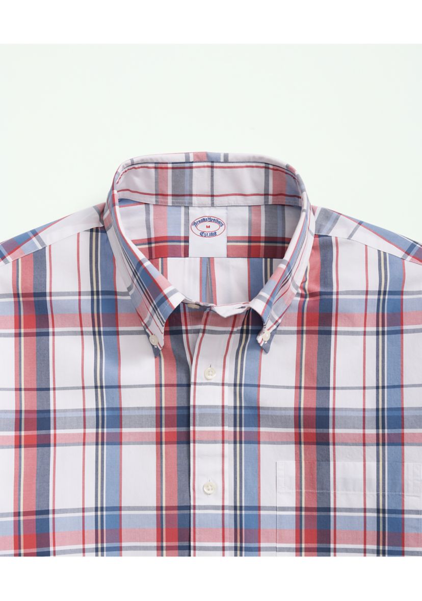 Mens Poplin Plaid Friday Shirt