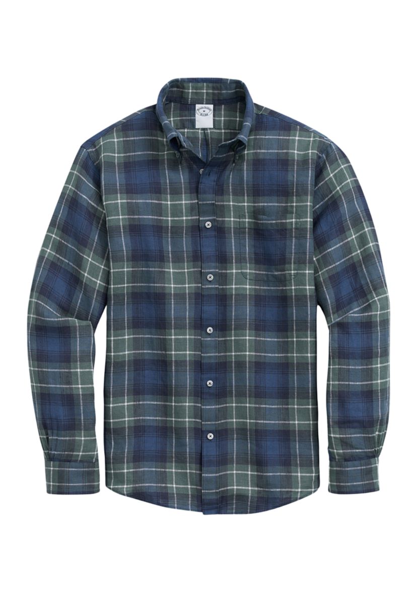 Irish Linen Tartan Sport Shirt