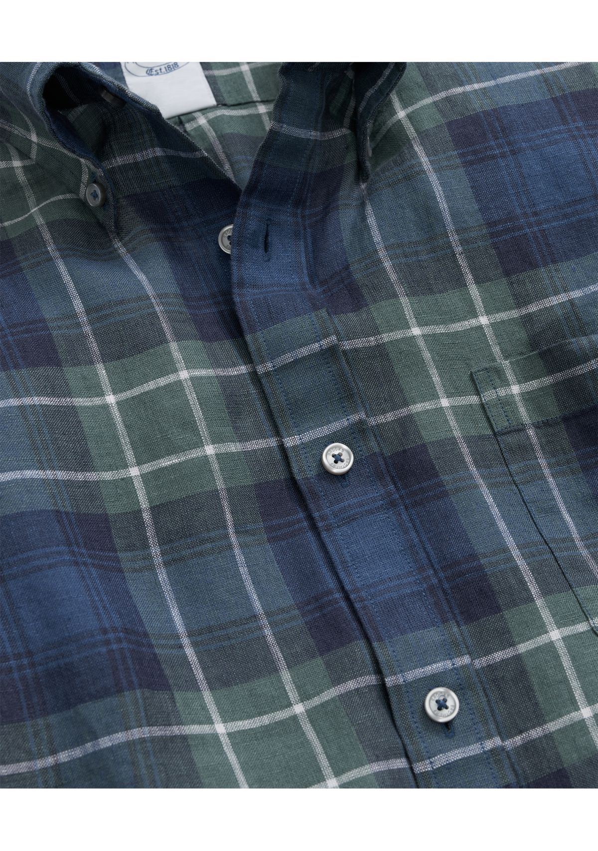 Irish Linen Tartan Sport Shirt