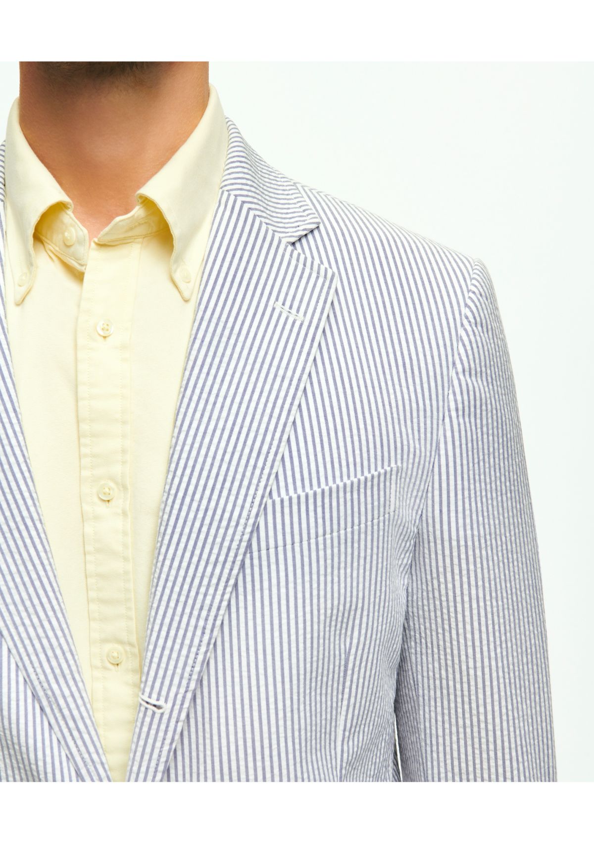 Mens Classic Fit Vintage Inspired Seersucker Sport Coat