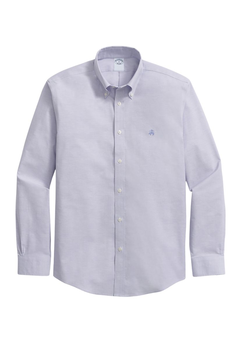 Stretch  Cotton Non-Iron Oxford Polo Button Down Collar Shirt