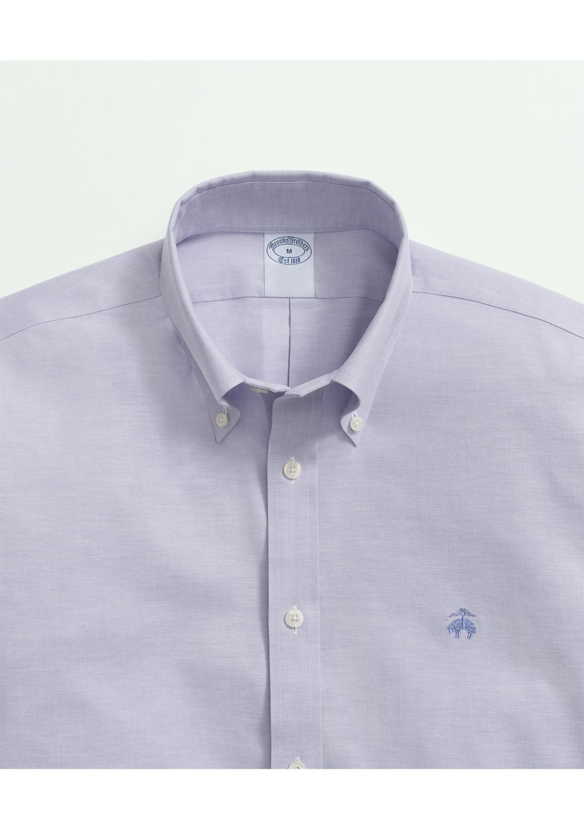 Stretch  Cotton Non-Iron Oxford Polo Button Down Collar Shirt