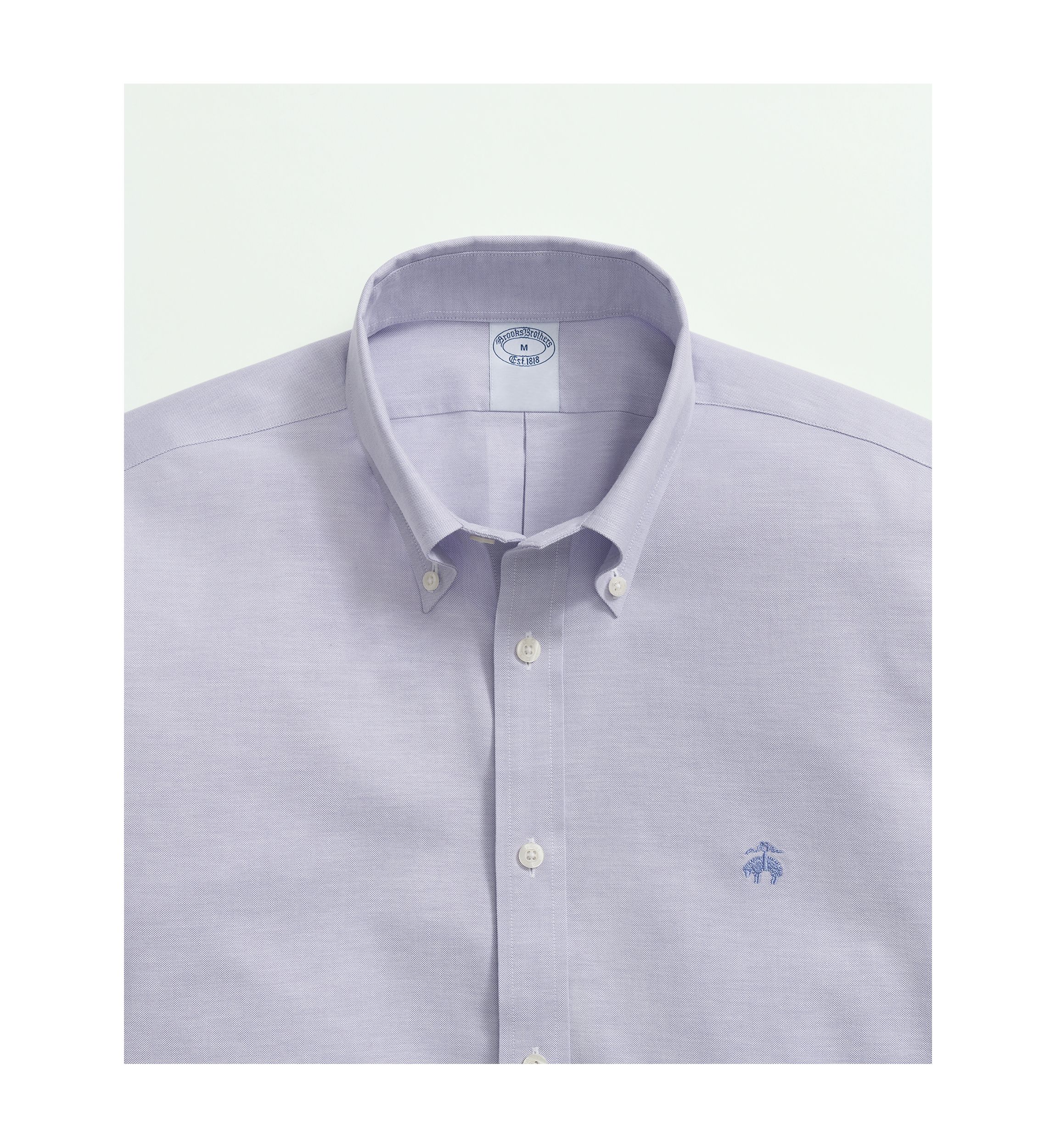 Stretch  Cotton Non-Iron Oxford Polo Button Down Collar Shirt