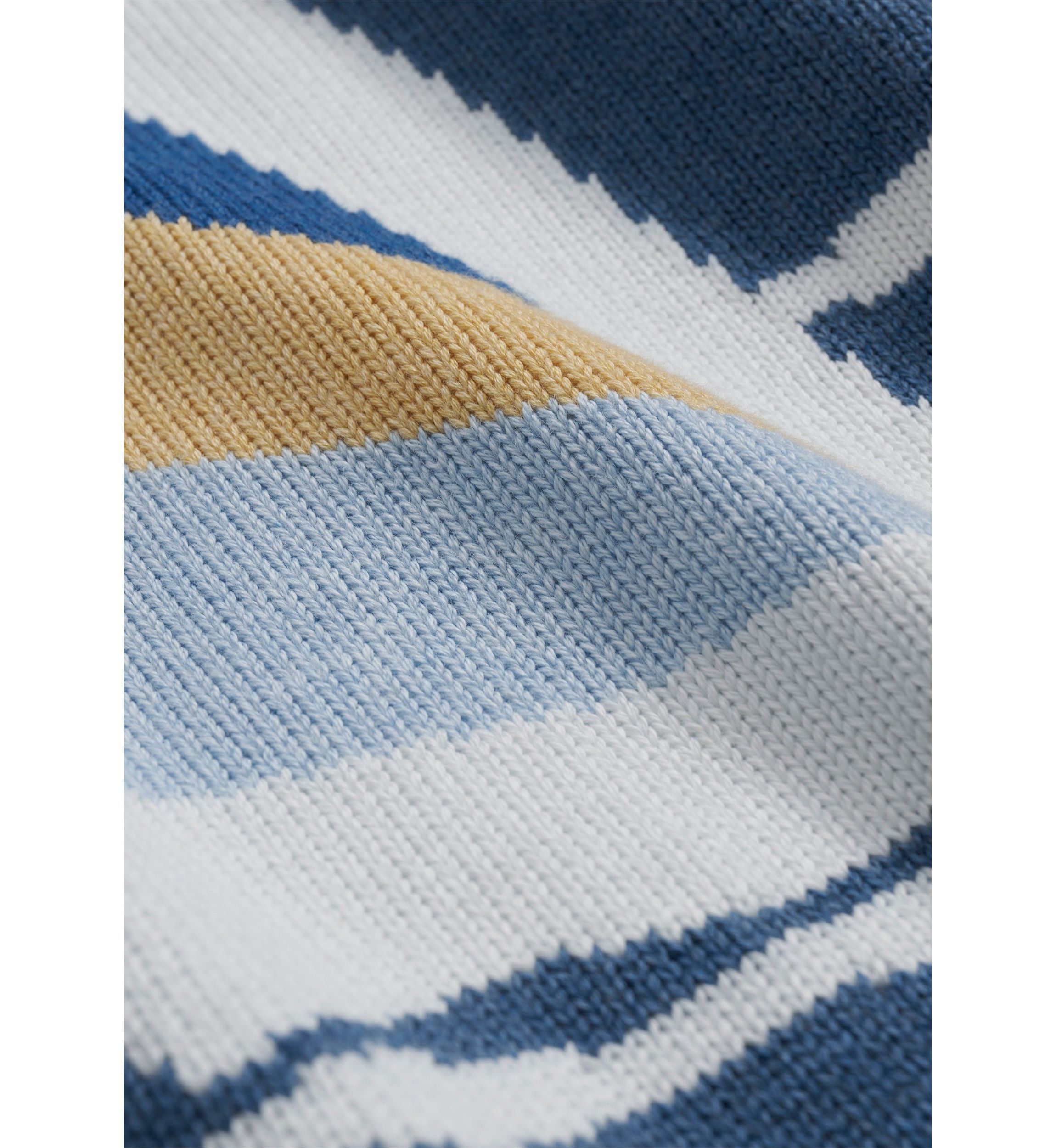Vintage-Inspired Intarsia Sailboat Sweater In Supima Cotton