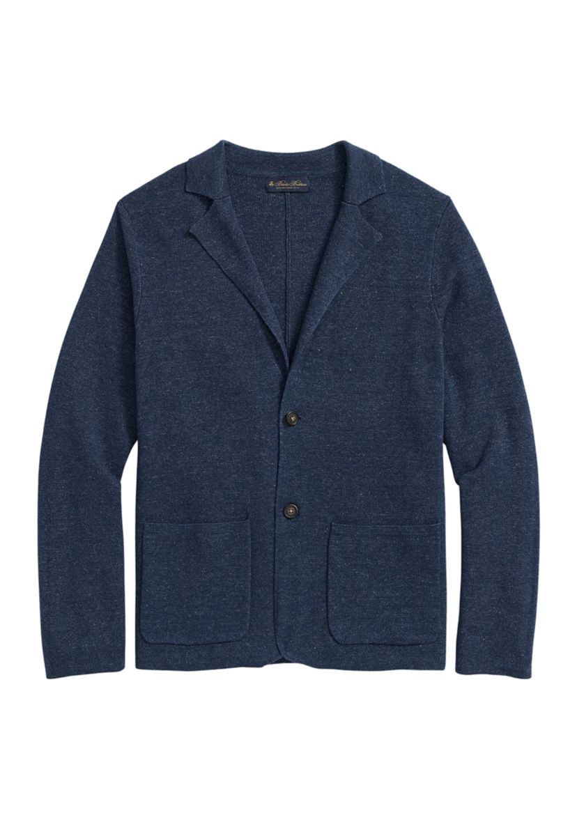 Sweater Blazer In Linen-Cotton Blend