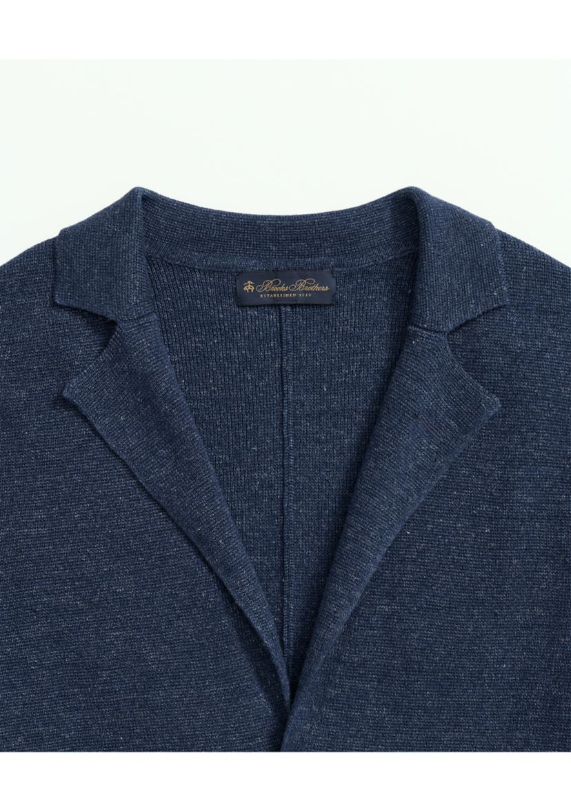 Sweater Blazer In Linen-Cotton Blend