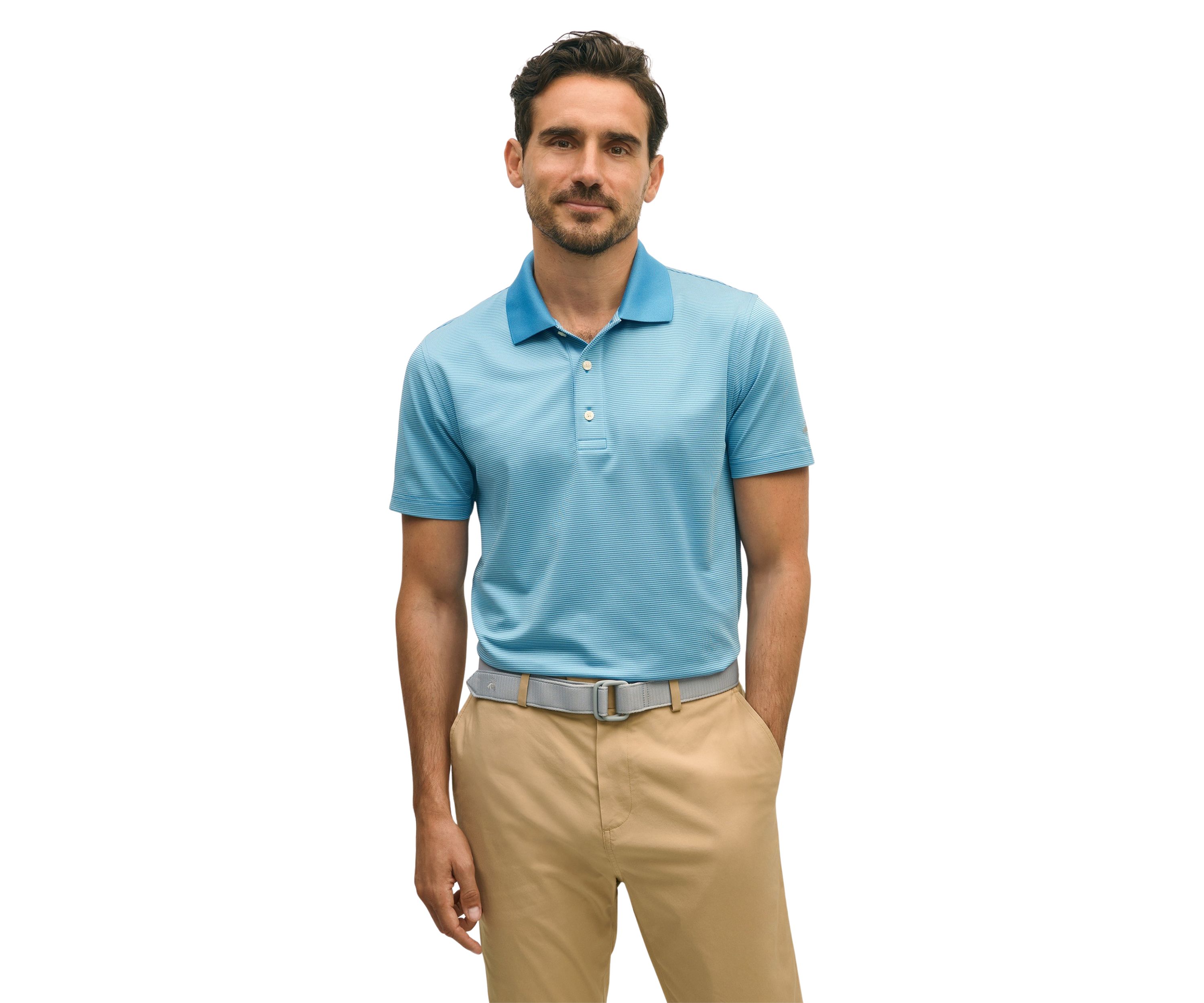 Performance Series Micro Stripe Jersey Polo Shirt