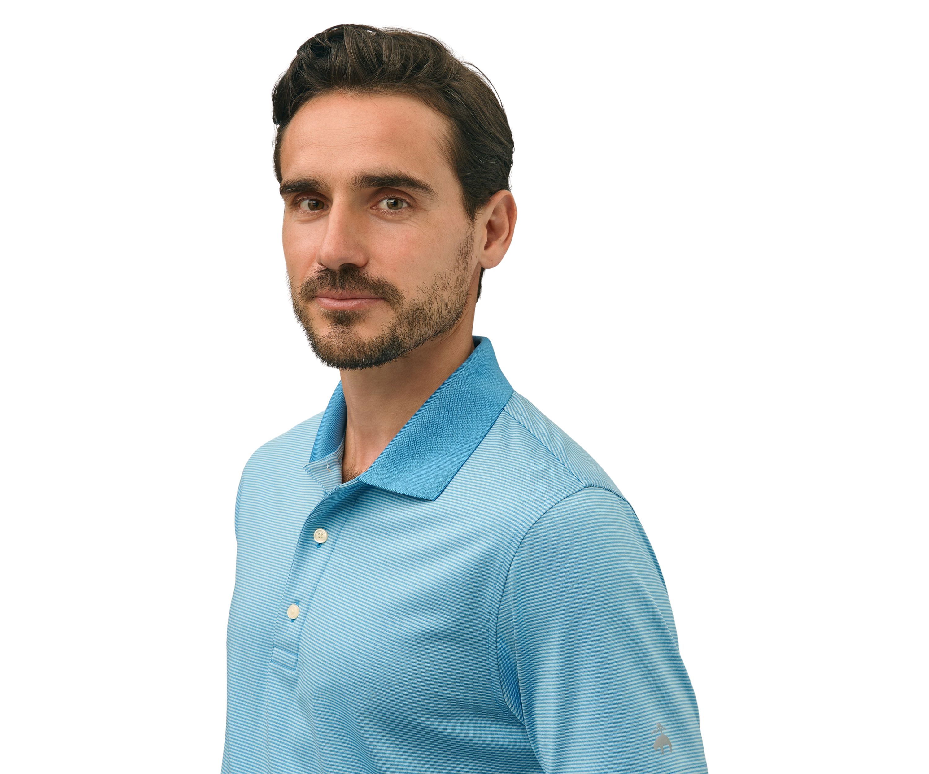 Performance Series Micro Stripe Jersey Polo Shirt