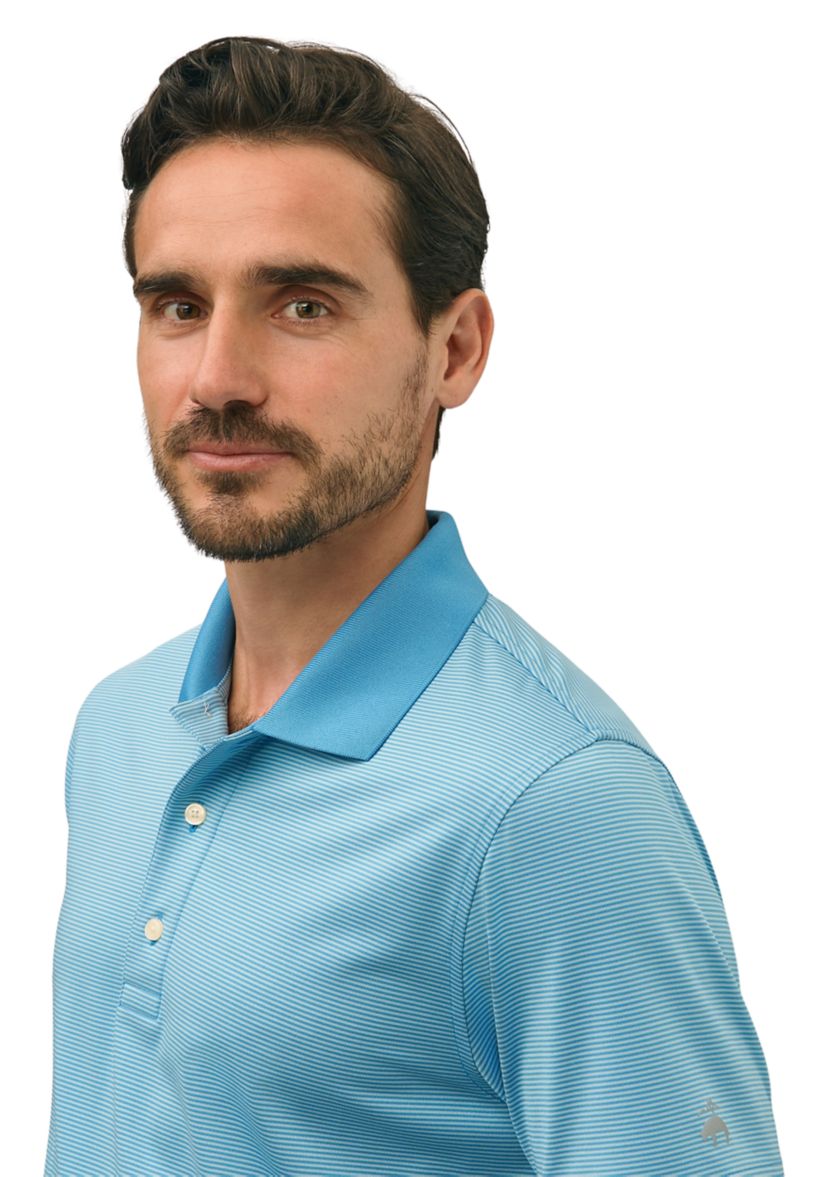 Performance Series Micro Stripe Jersey Polo Shirt
