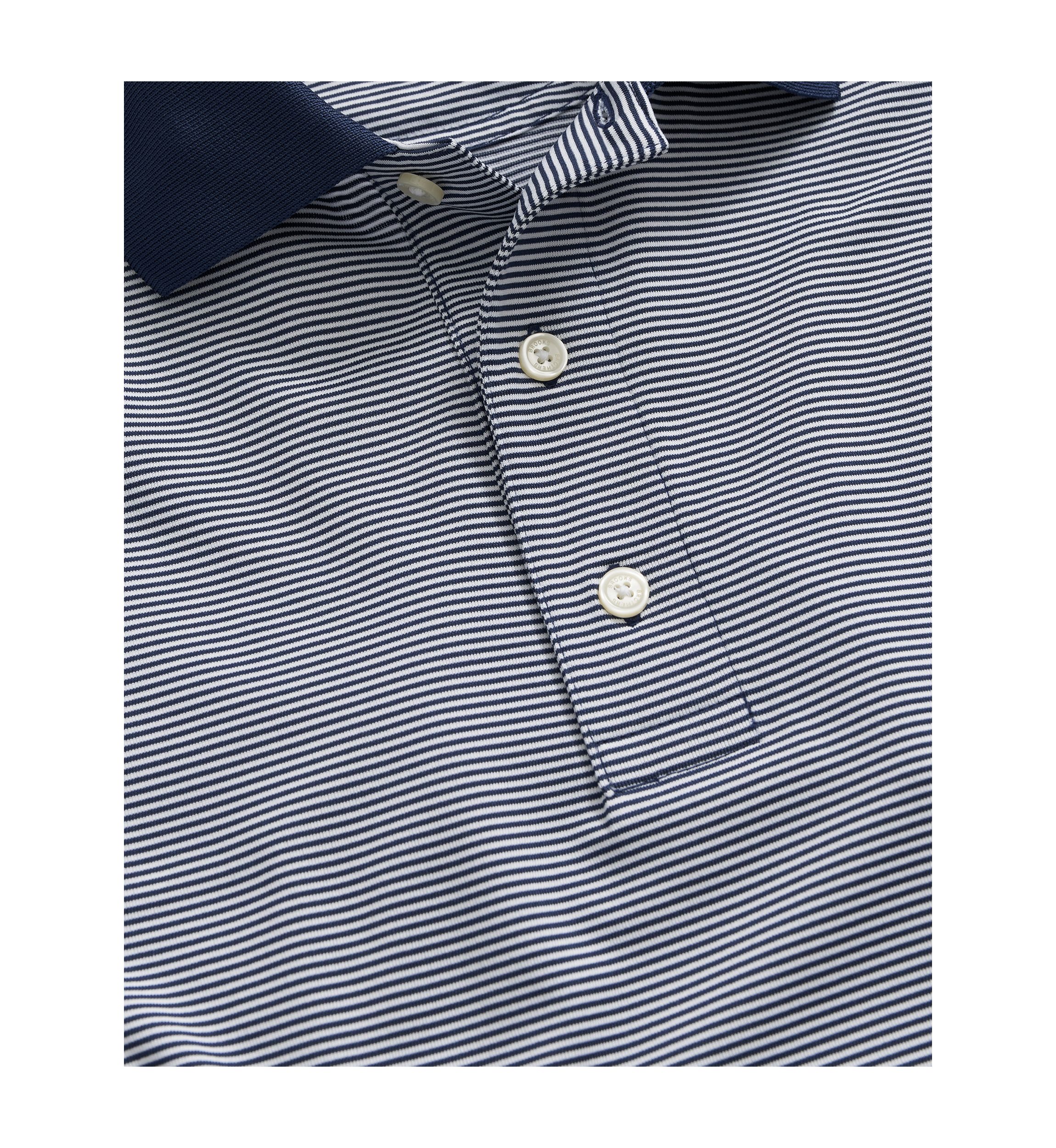 Mens Performance Series Micro Stripe Jersey Polo Shirt