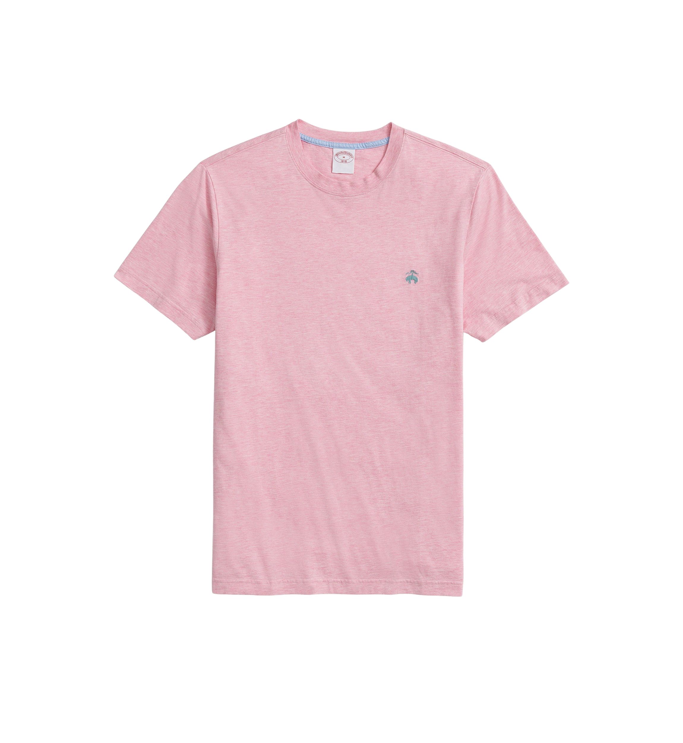 Washed Supima Cotton Logo Crew Neck T-Shirt