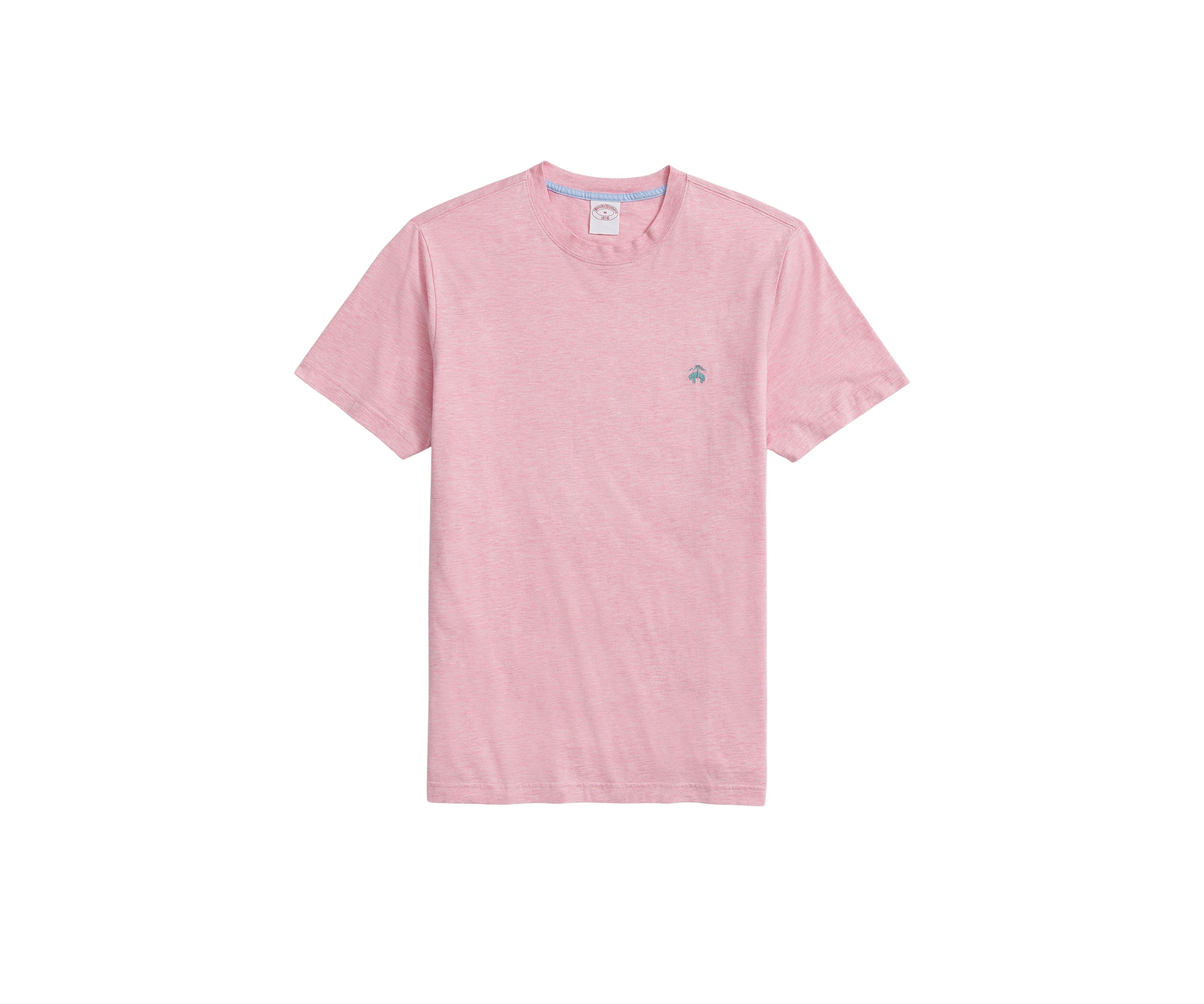Washed Supima Cotton Logo Crew Neck T-Shirt